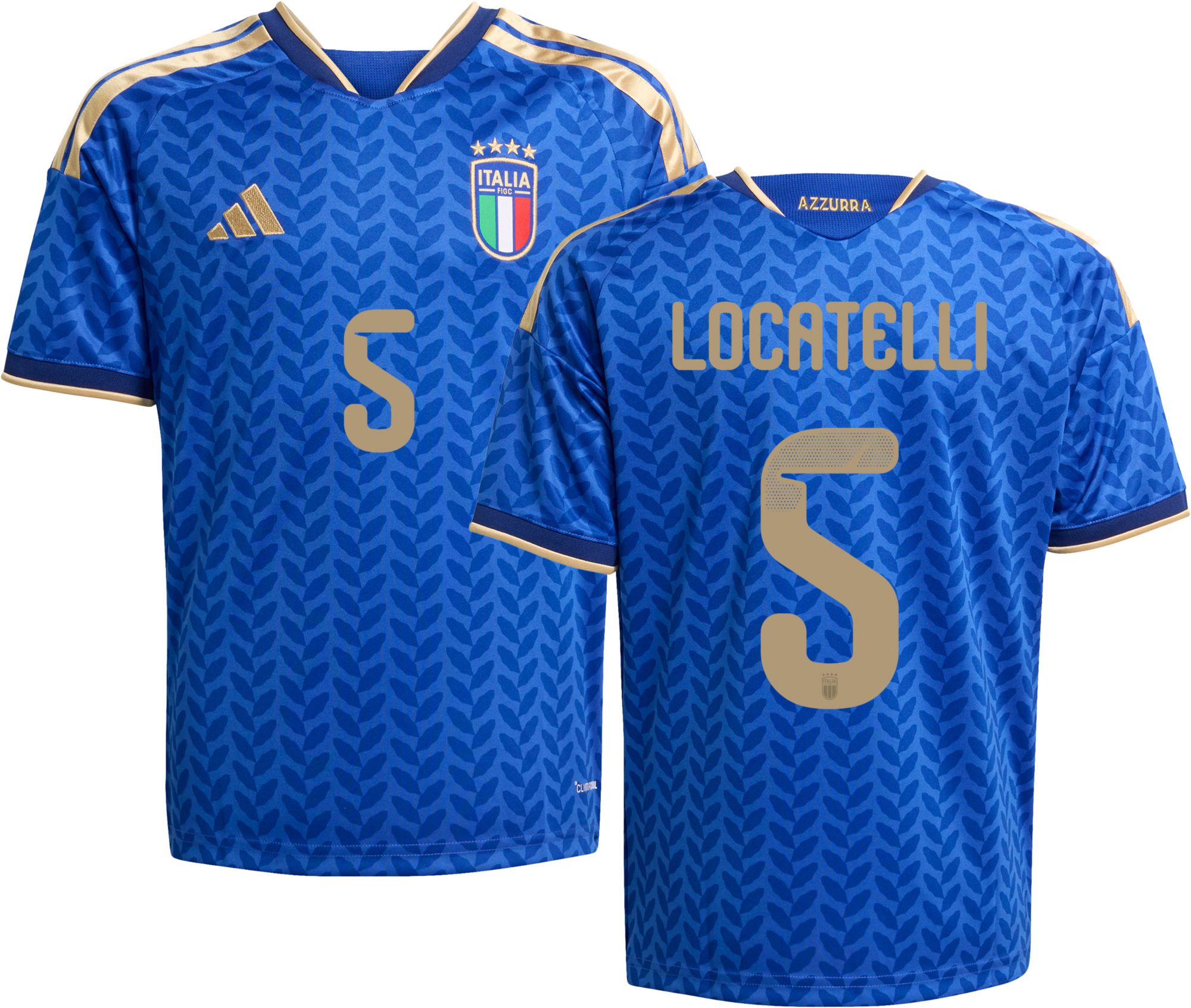 adidas Youth Italy Manuel Locatelli #5 2026 Home Replica Jersey product image