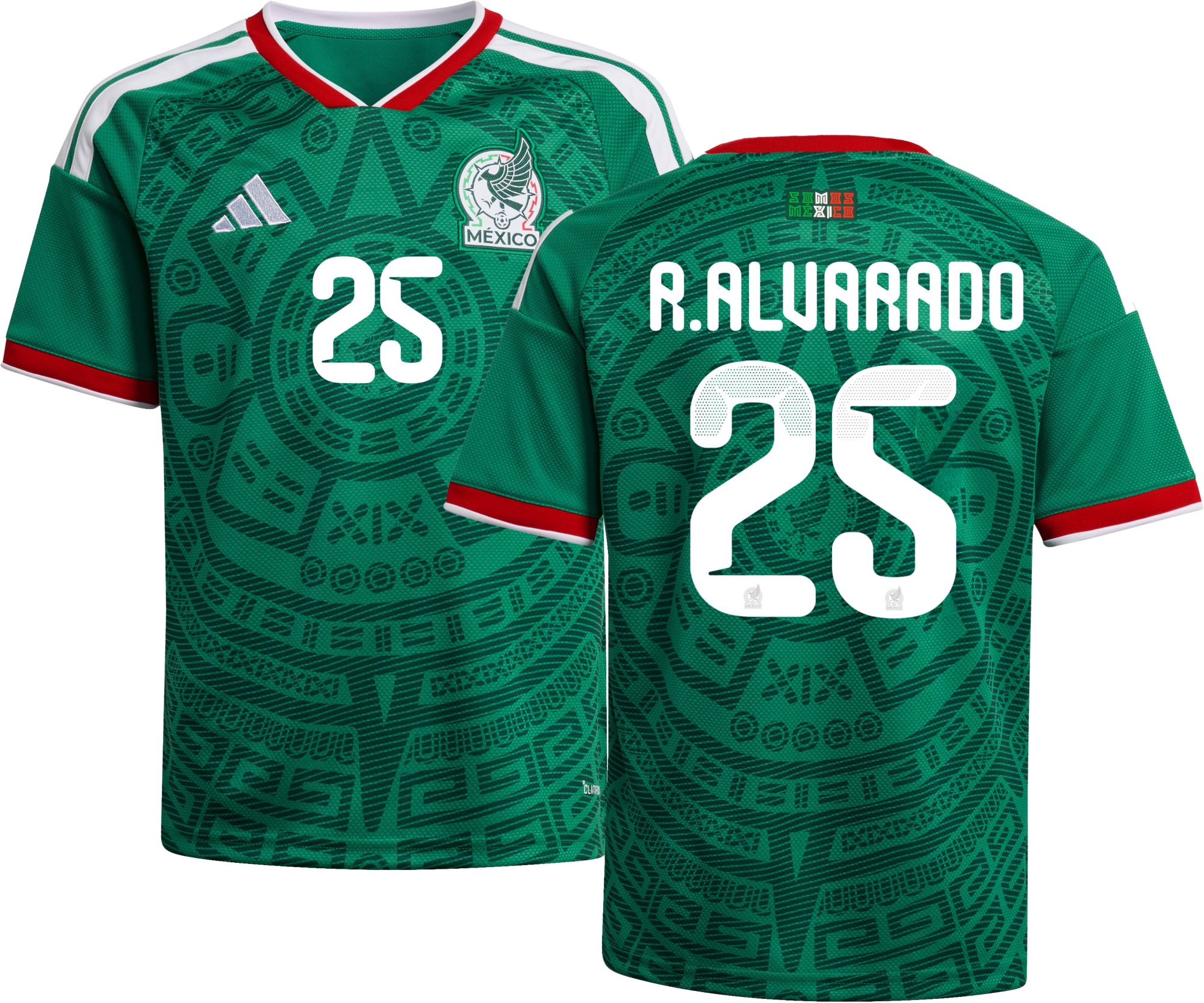 adidas Youth Mexico Roberto Alvarado #25 2026 Home Replica Jersey product image