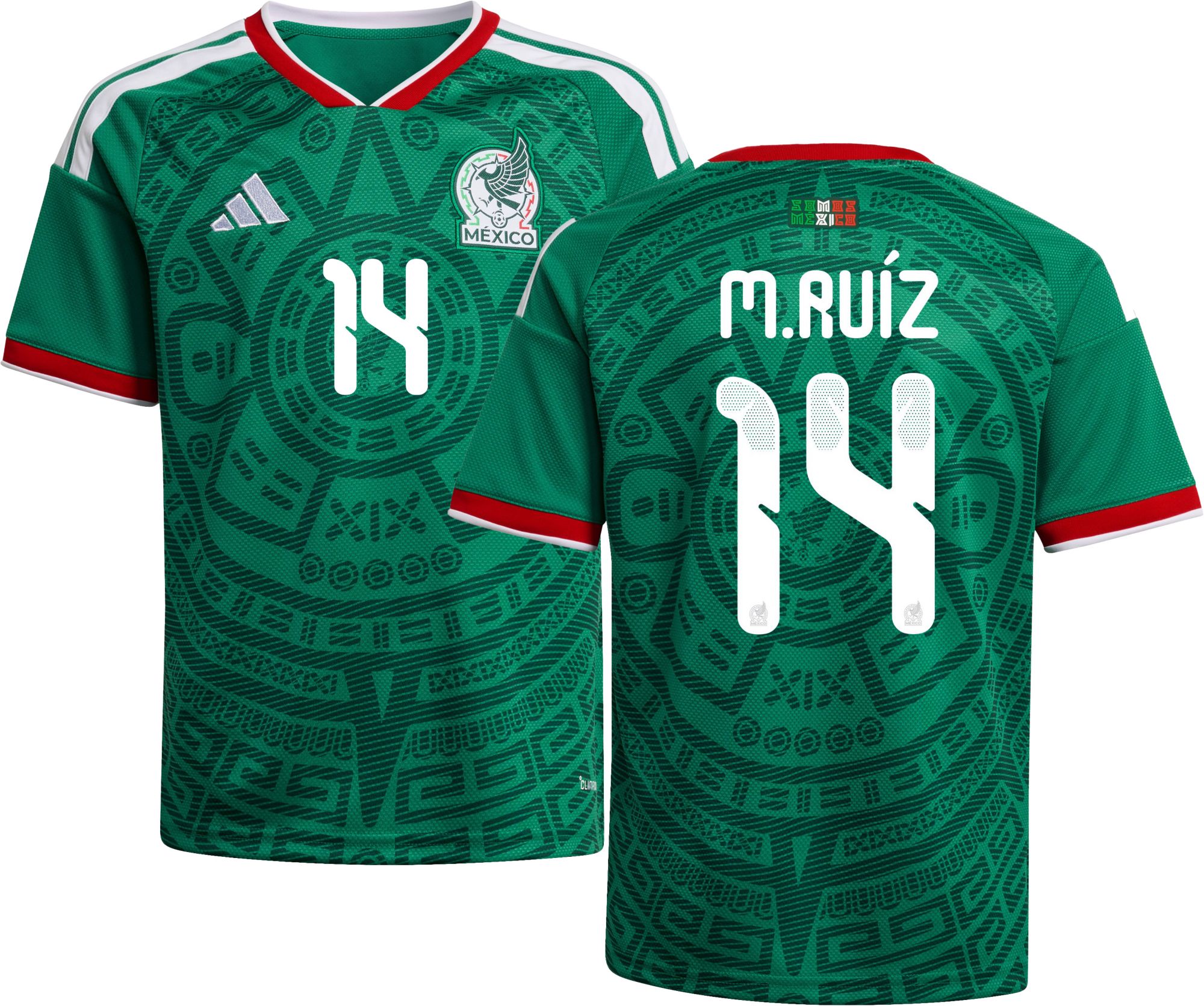 adidas Youth Mexico Marcel Ruiz #14 2026 Home Replica Jersey product image