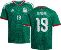 adidas Youth Mexico Gilberto Mora #19 2026 Home Replica Jersey