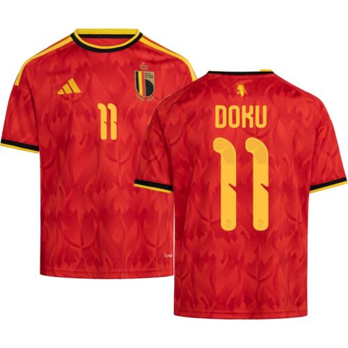 adidas Youth Belgium Kevin De Bruyne #7 2026 Home Replica Jersey