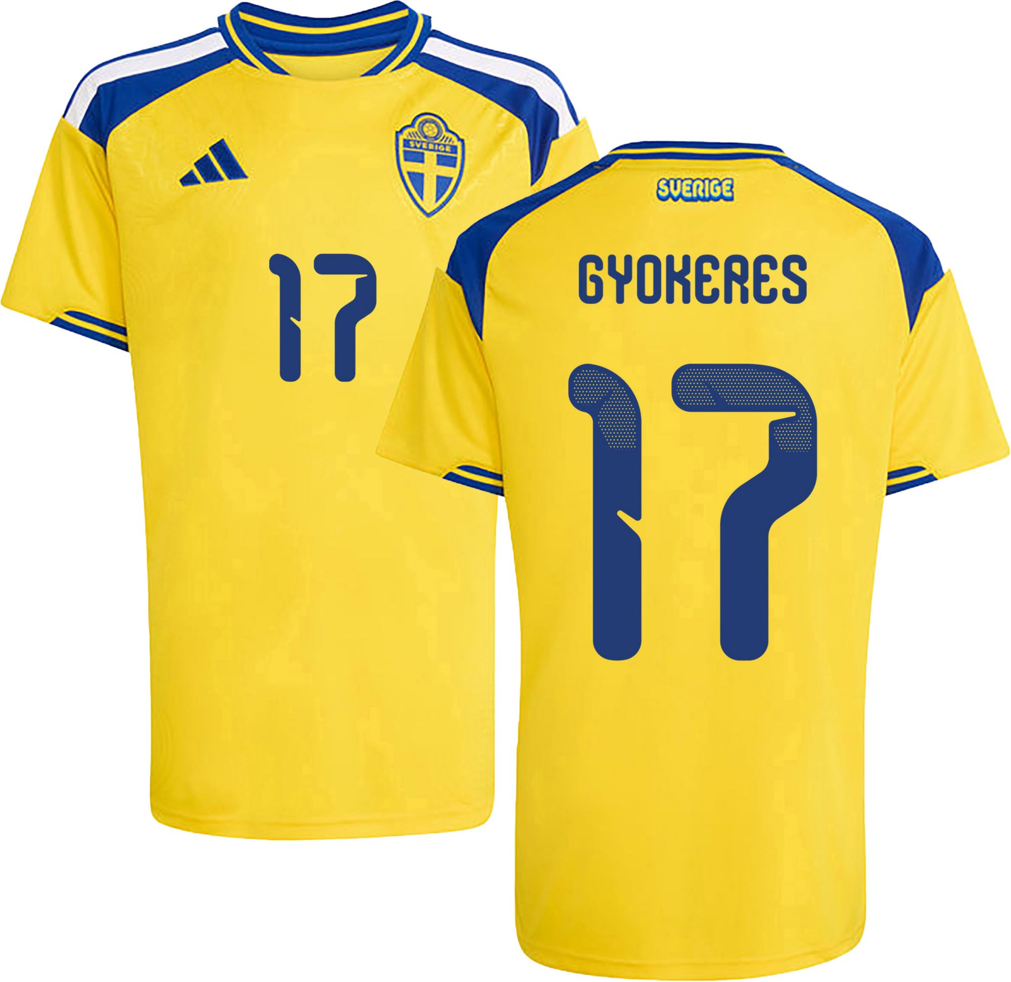 adidas Youth Sweden Viktor Gyokeres #17 2026 Home Replica Jersey product image