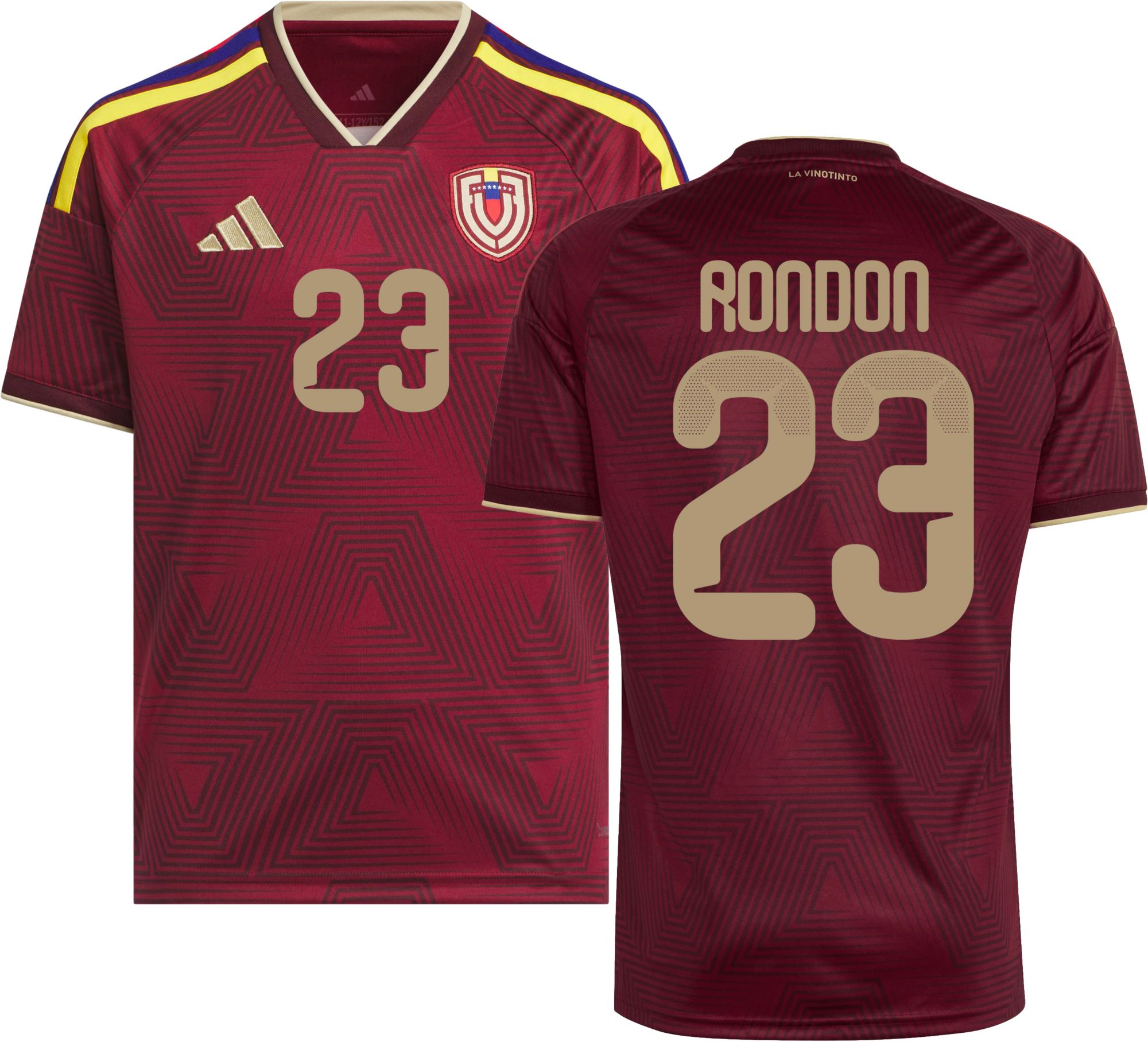 adidas Youth Venezuela Salomon Rondon #23 2026 Home Replica Jersey product image