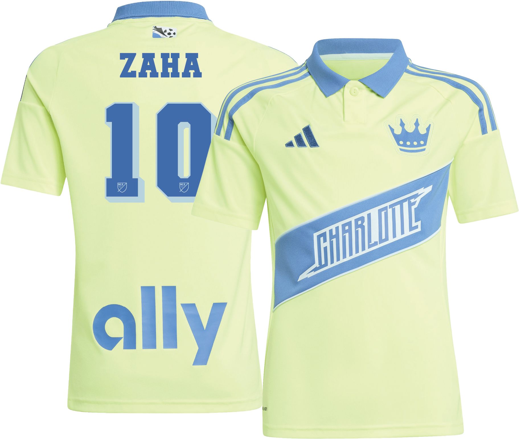 adidas Youth Charlotte FC Wilfried Zaha #10 2025 Third Replica Jersey product image