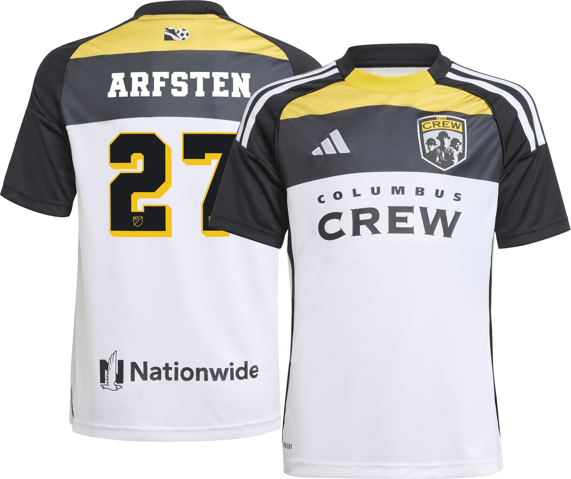 adidas Youth Columbus Crew Max Arfsten #27 2025 Third Replica Jersey product image