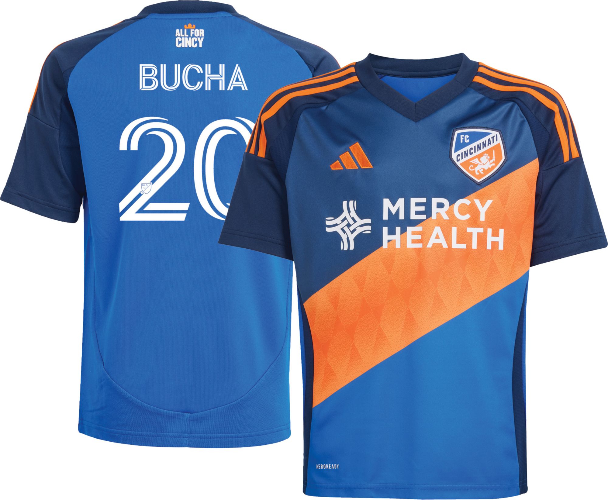 adidas Youth FC Cincinnati Pavel Bucha #20 2025 Primary Replica Jersey product image