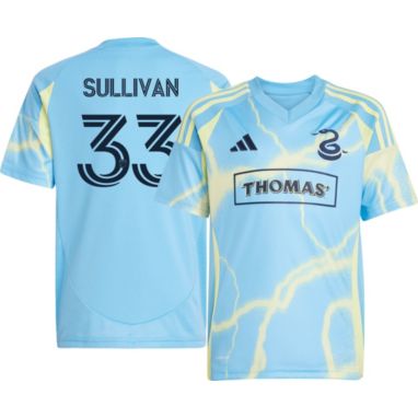 sorry, adidas Youth Philadelphia Union Quinn Sullivan #33 Light Blue Away Replica Jersey is currently out of stock