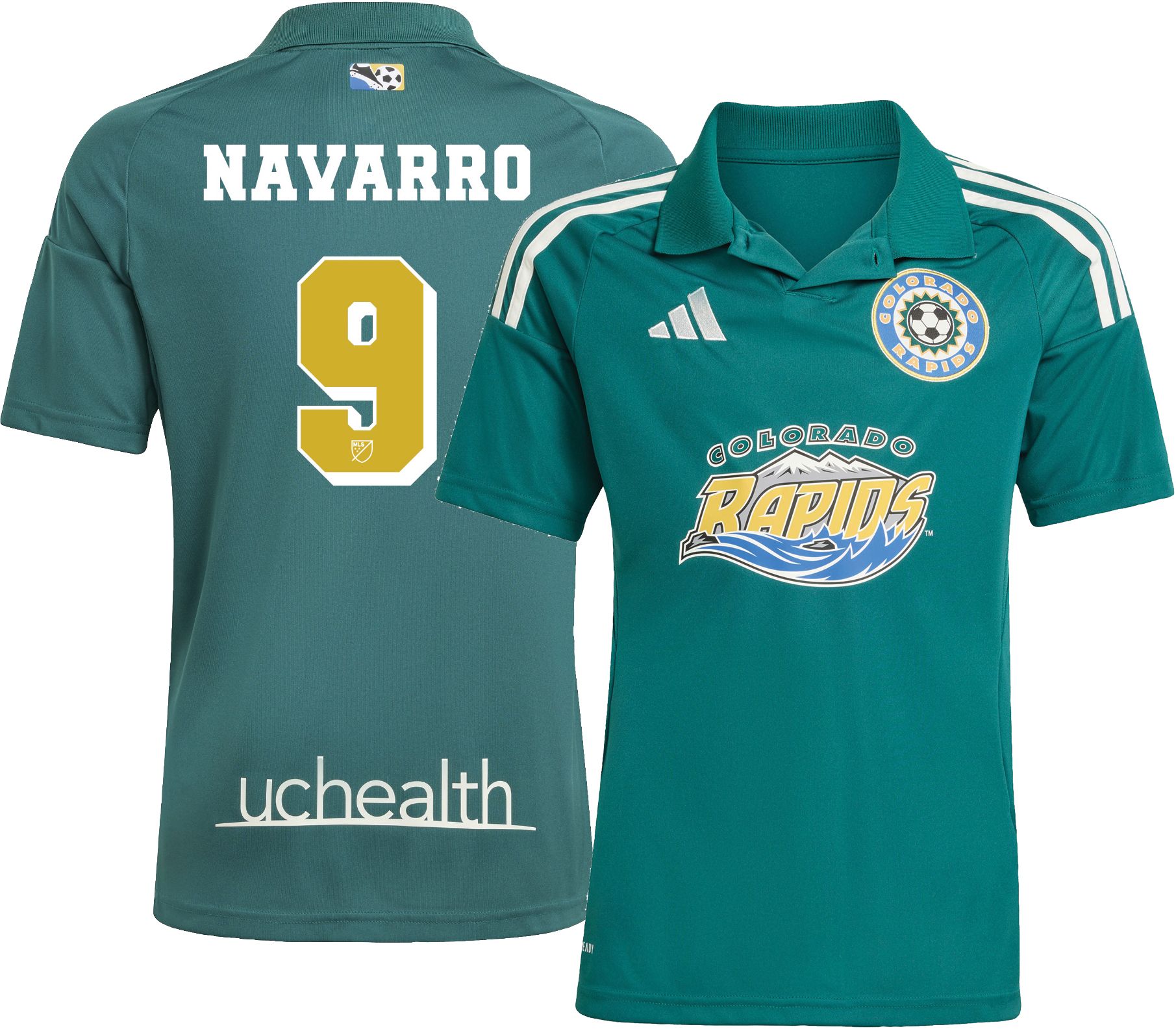 adidas Youth Colorado Rapids Rafael Navarro #9 2025 Third Replica Jersey product image