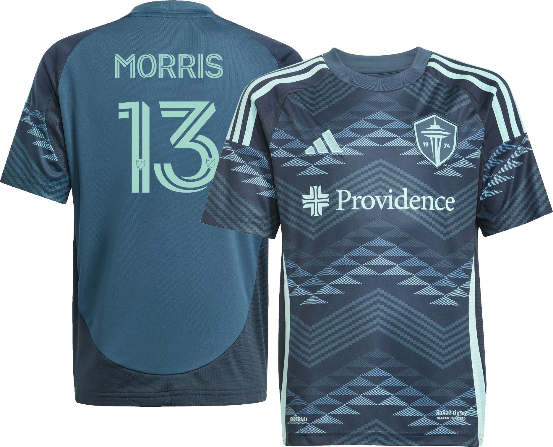 adidas Youth Seattle Sounders FC Jordan Morris #13 2025 Secondary Replica Jersey product image
