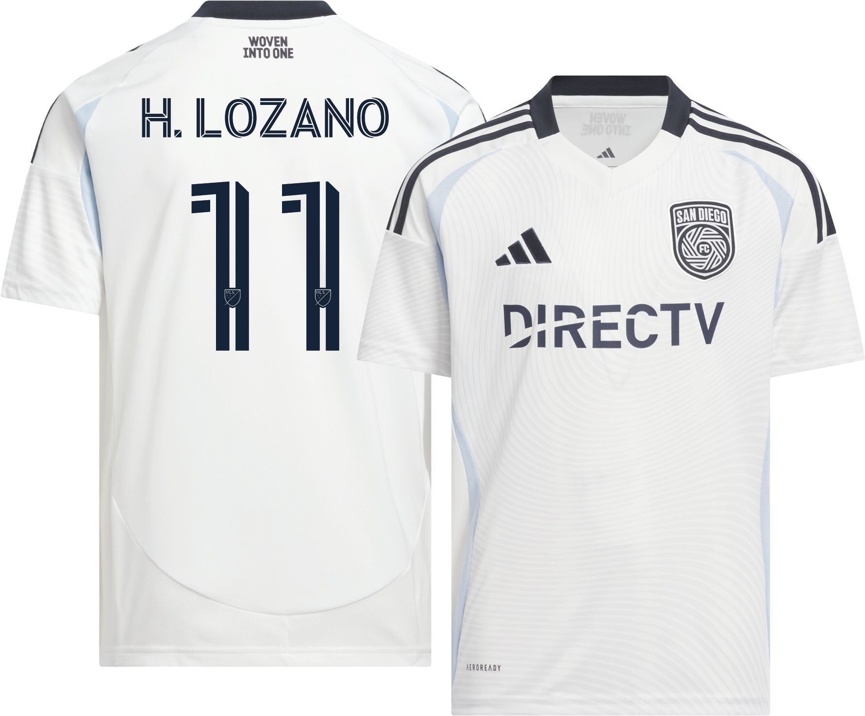 adidas Youth San Diego FC Hirving Lozano #11 2025 Secondary Replica Jersey product image