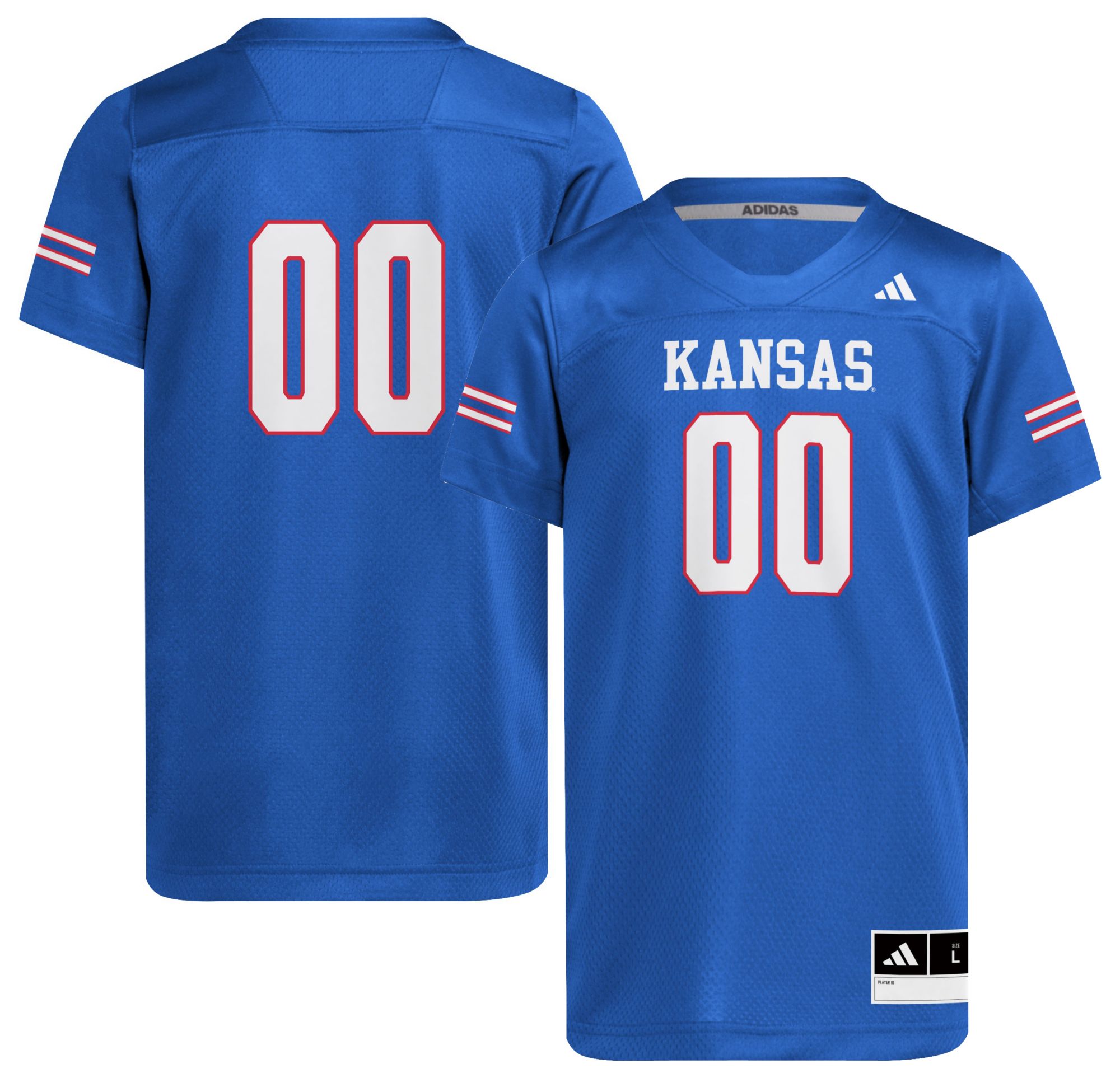 adidas Youth Kansas Jayhawks Royal Blue Replica Jersey product image