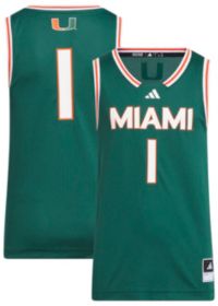 adidas Youth Miami Hurricanes Team Dark Green Swingman Basketball - Main Image