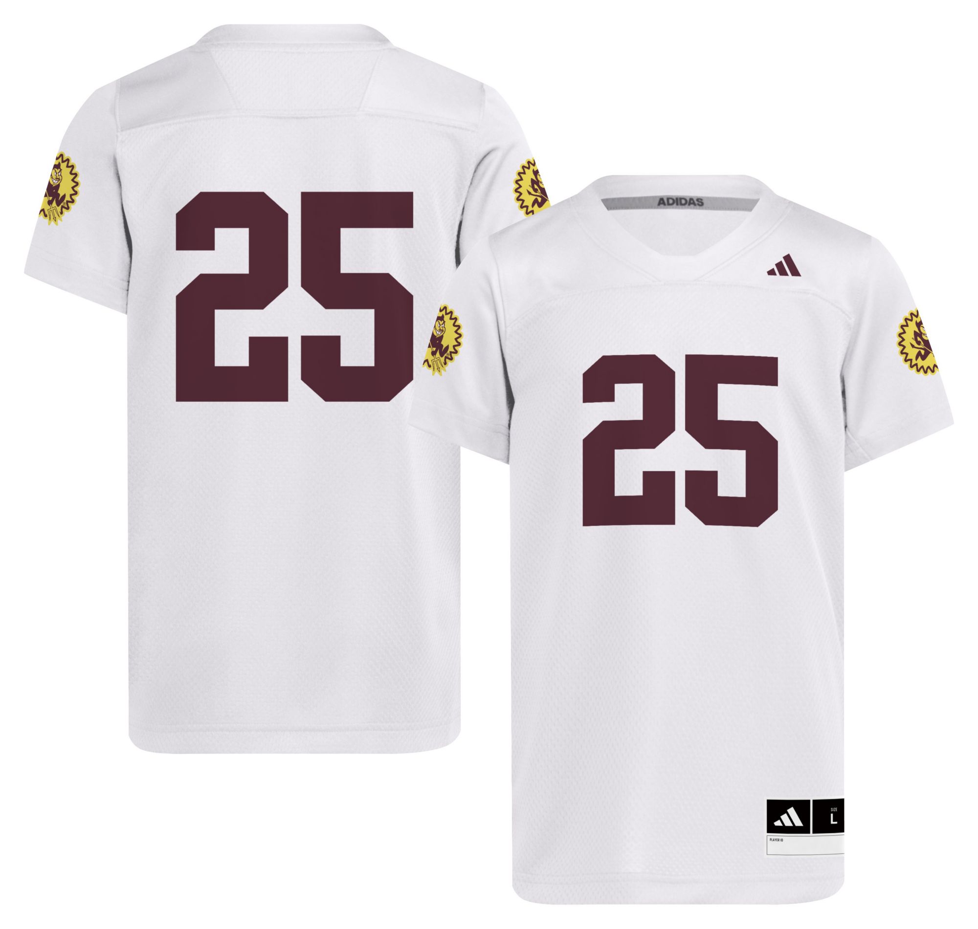 adidas Youth Arizona State Sun Devils White Replica Strategy Football Jersey product image