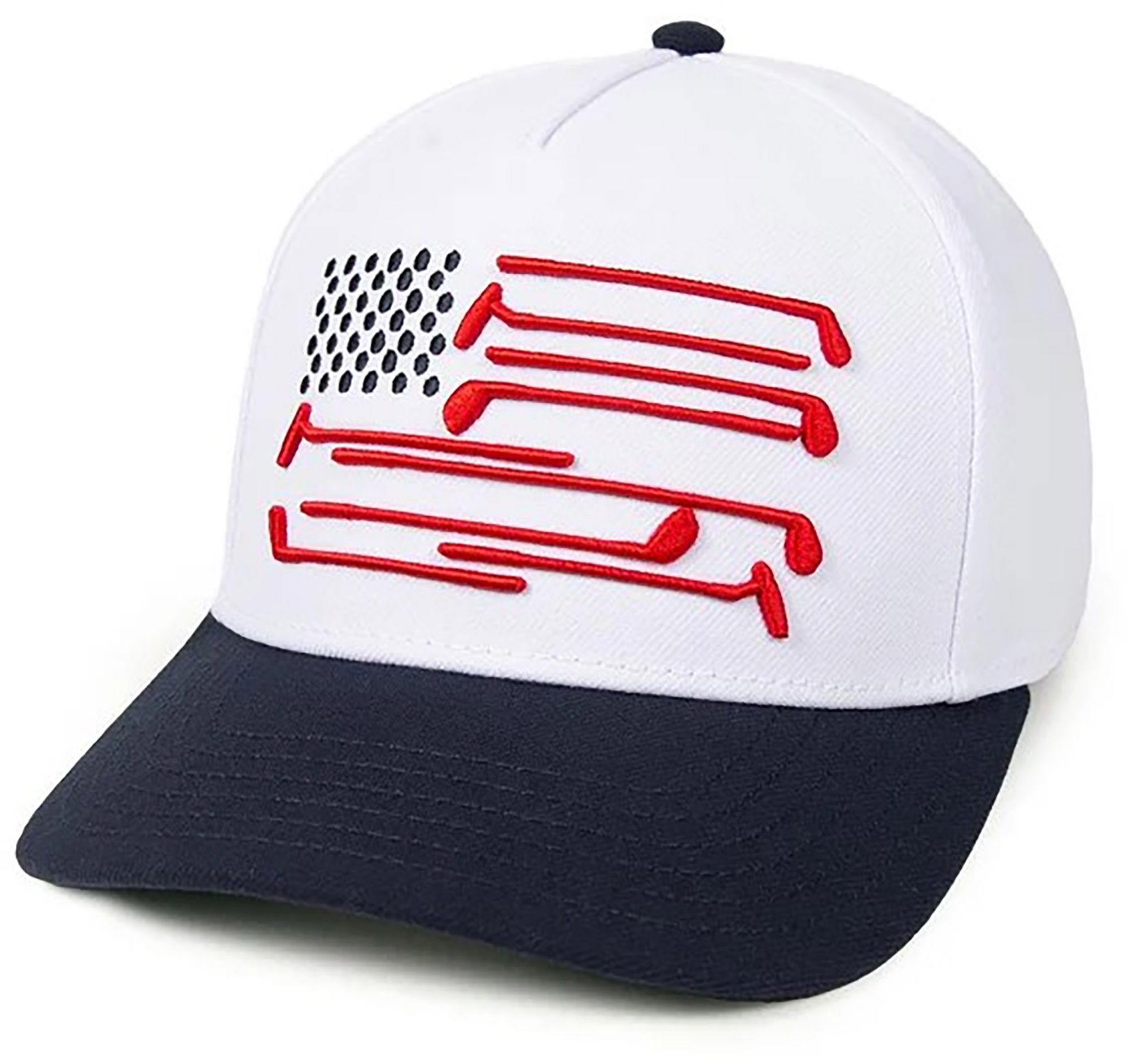 Barstool Sports Men's White Flag Snapback Adjustable Hat product image