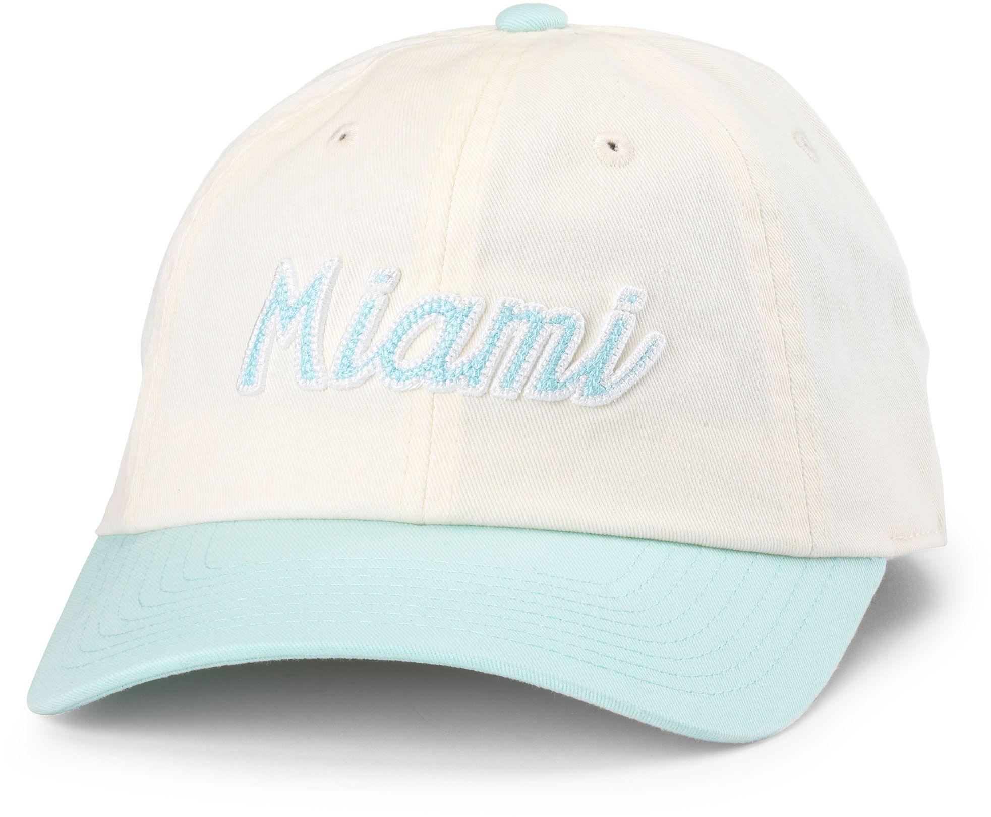 American Needle Adult Miami Cream City Script Dad Hat product image