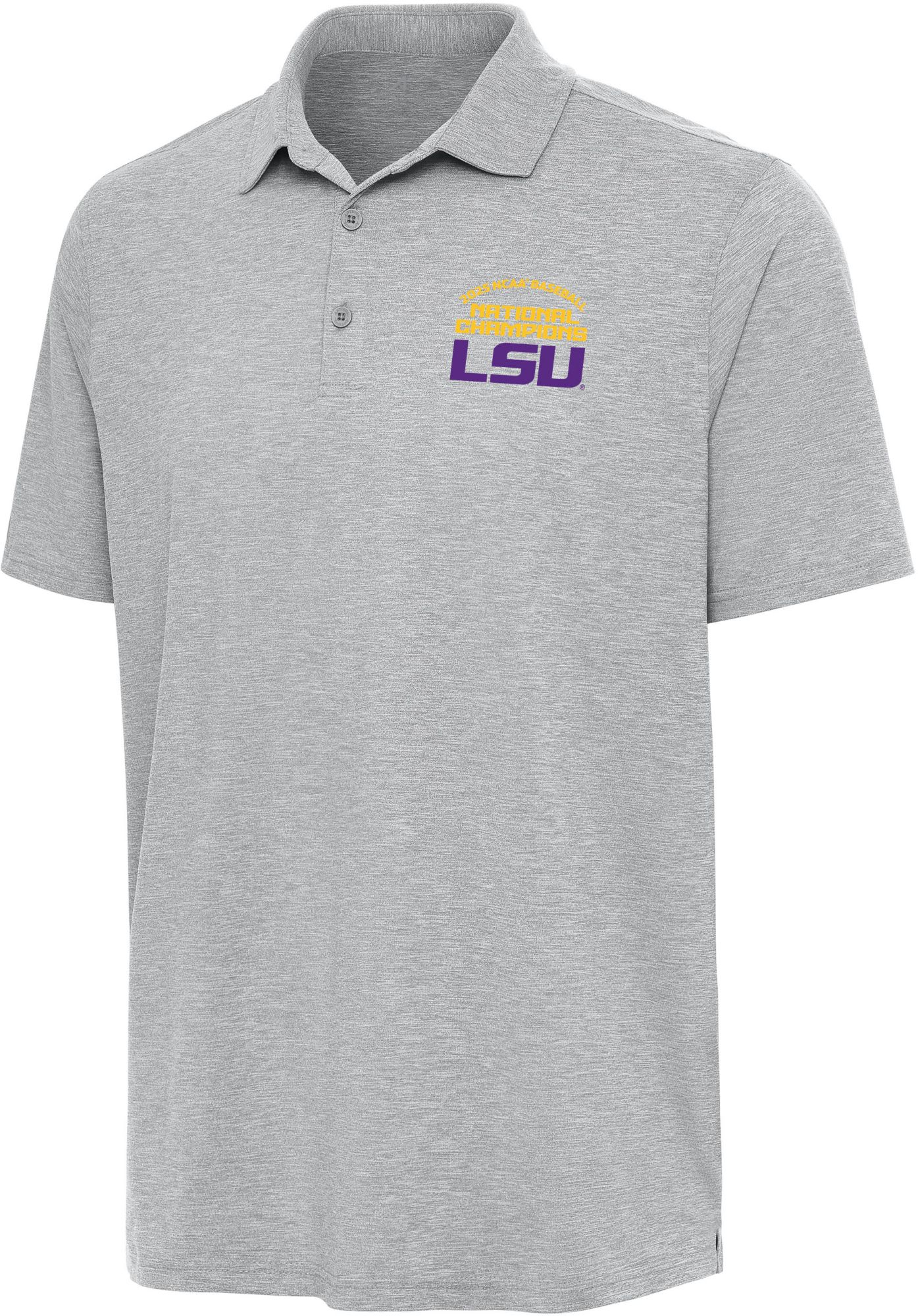 Antigua Adult 2025 Men's College World Series Champions LSU Tigers Par 3 Adult Polo product image
