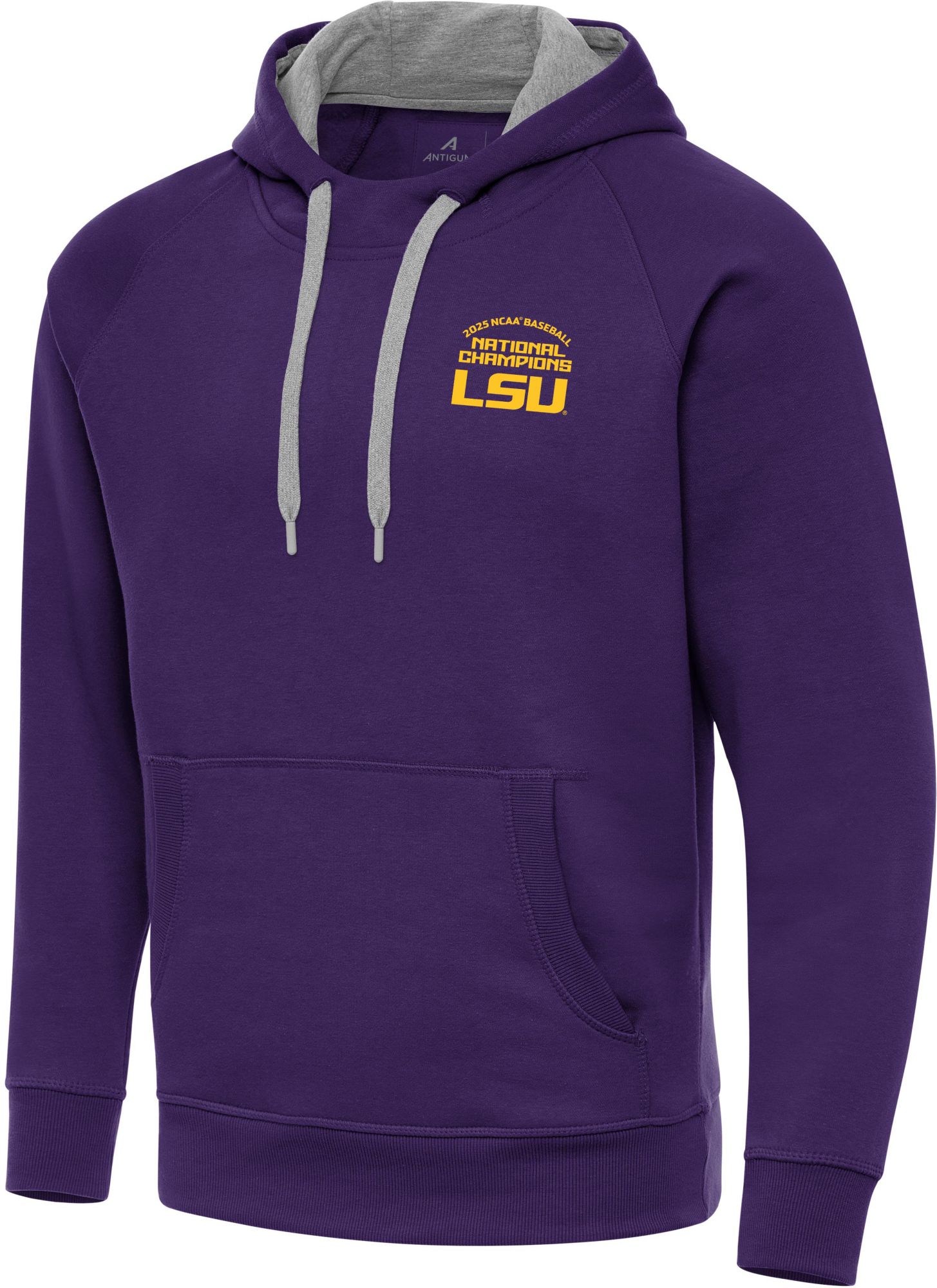 Antigua Adult 2025 Men's College World Series Champions LSU Tigers Victory Adult Pullover Hoodie product image
