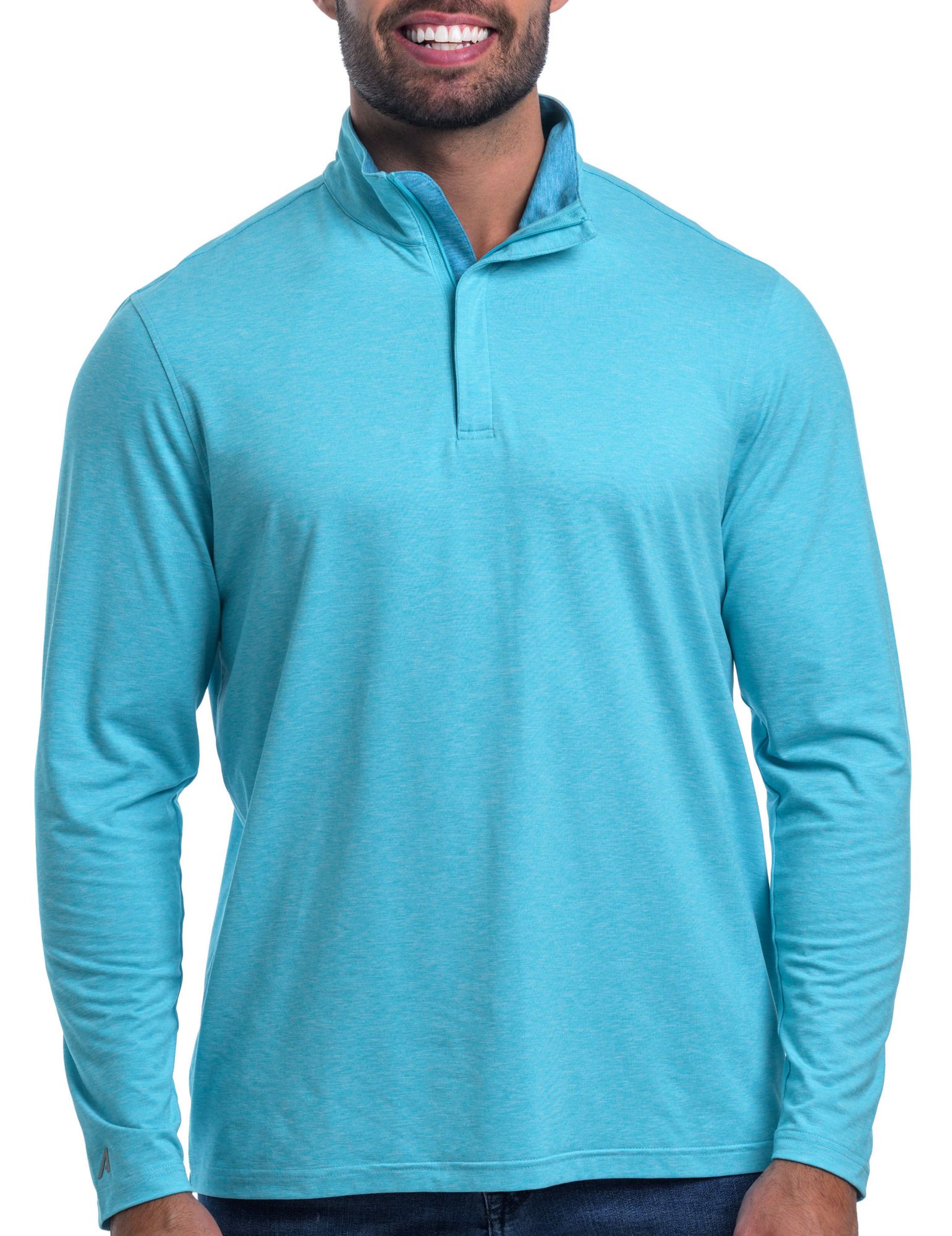 Antigua Men's Blocked Zip Golf Pullover product image