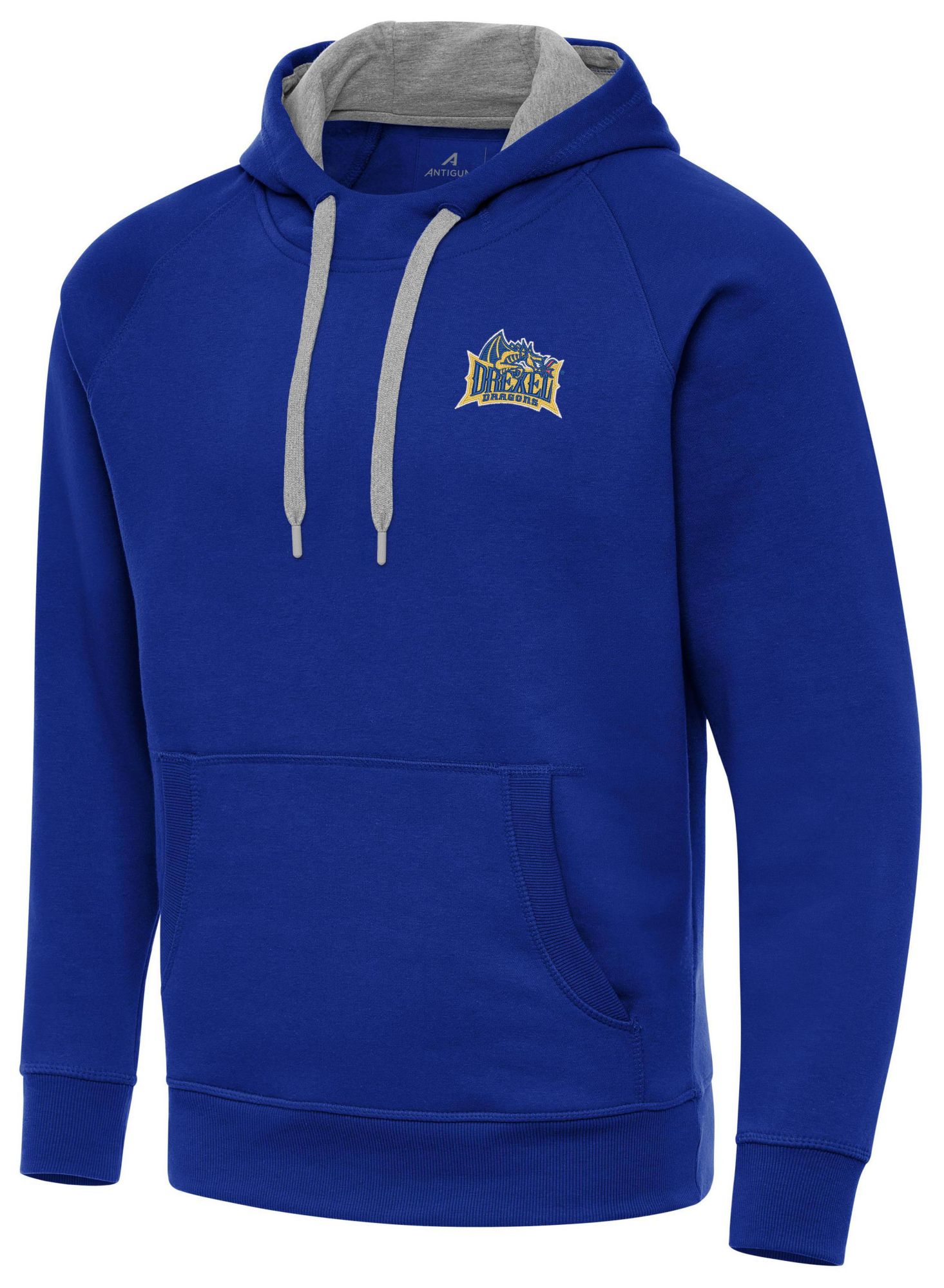 Antigua Men's Drexel Dragons Royal Victory Pullover Hoodie product image