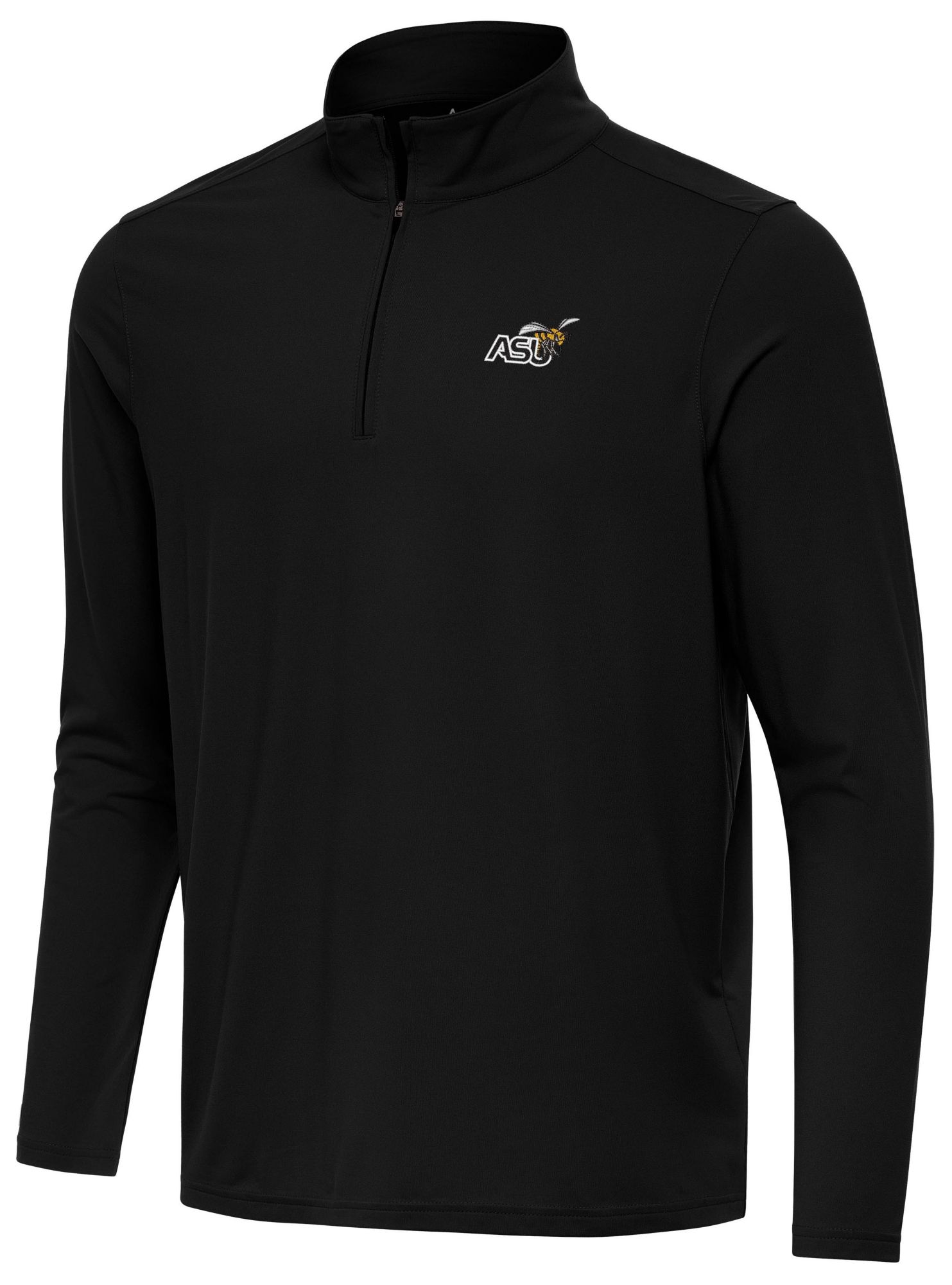 Antigua Men's Alabama State Hornets Black Intent 1/4 Zip Pullover product image