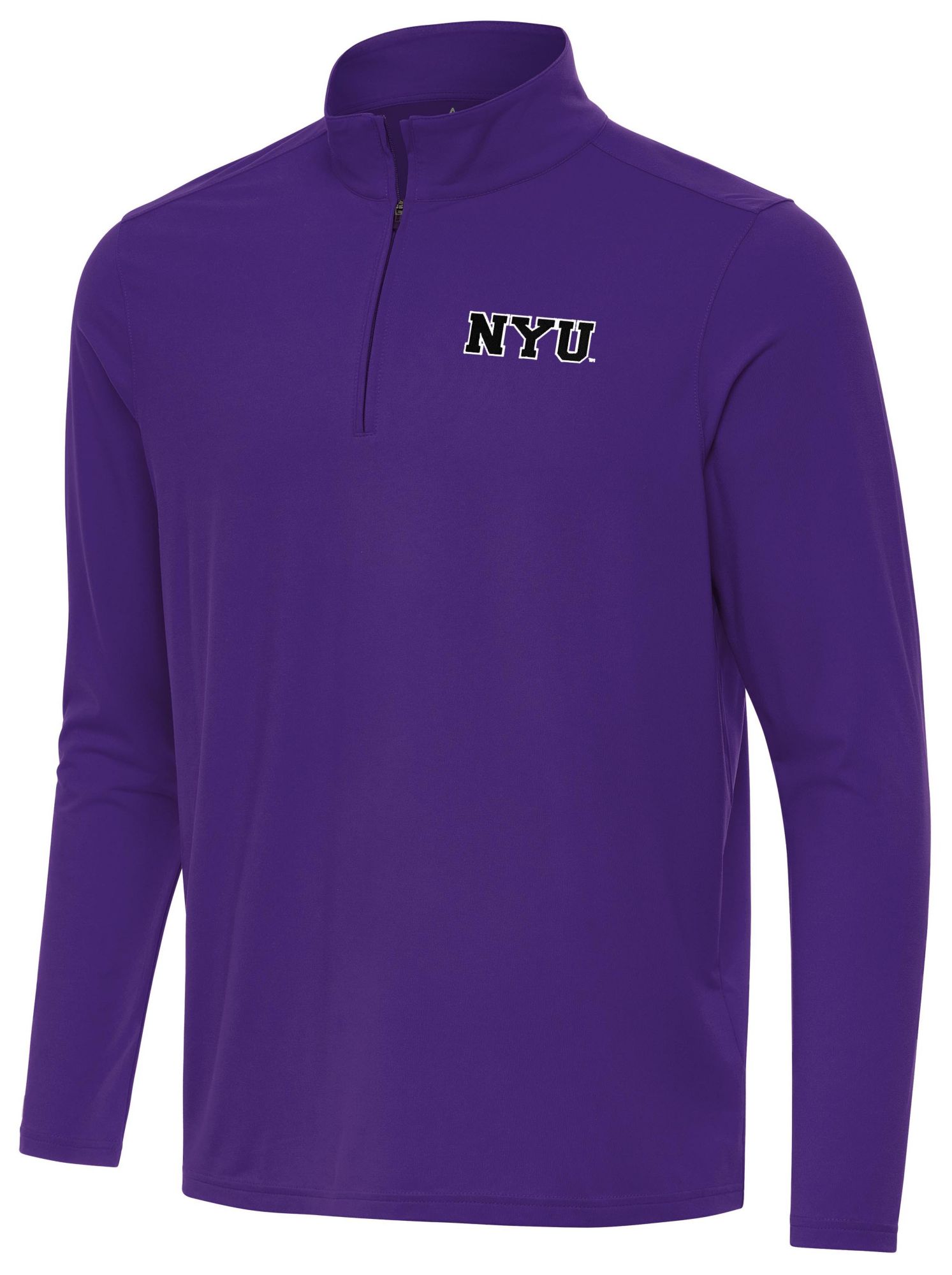 Antigua Men's NYU Violets Purple Intent 1/4 Zip Pullover product image