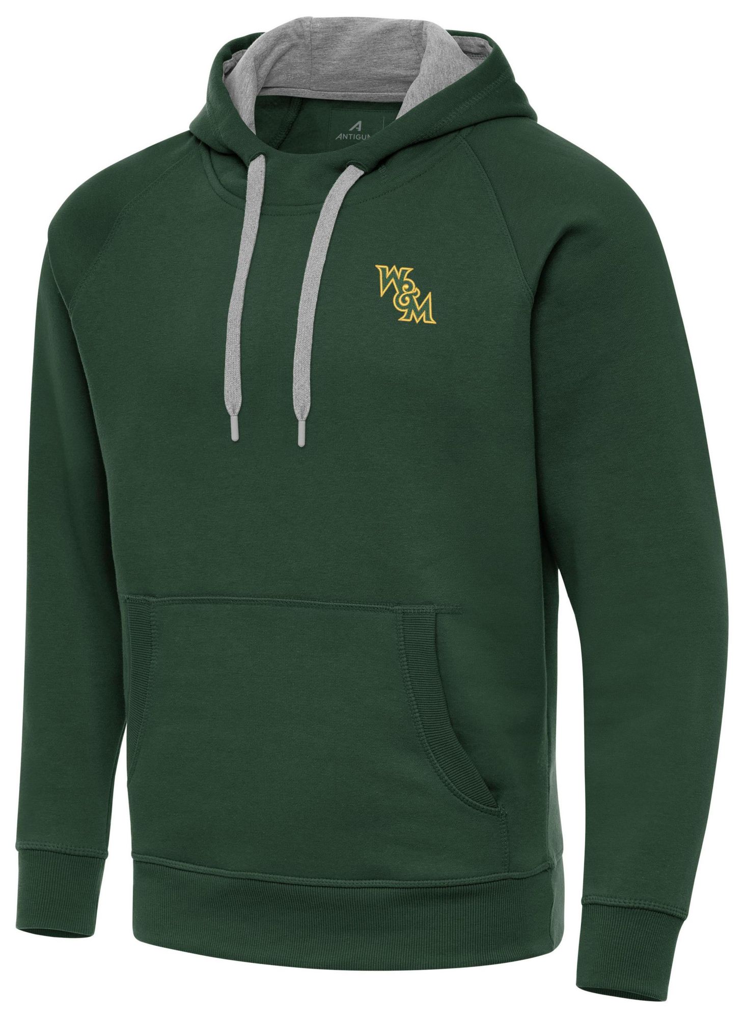Antigua Men's William & Mary Tribe Grey Victory Pullover Hoodie product image