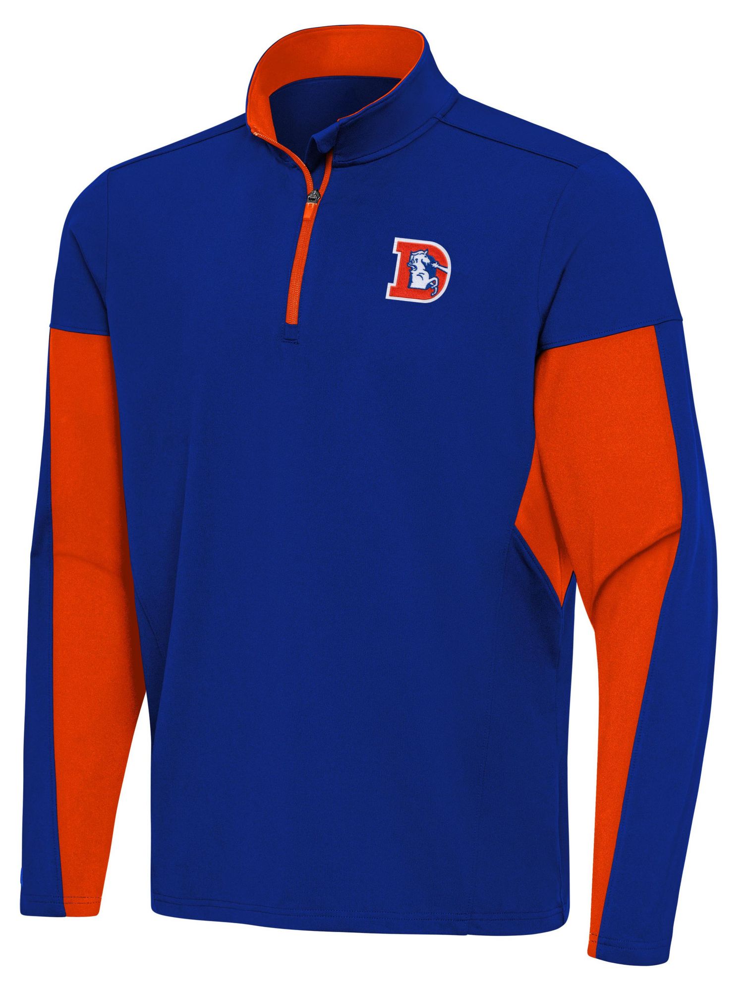 Antigua Men's Denver Broncos Royal Aspect 1/4 Zip Shirt product image