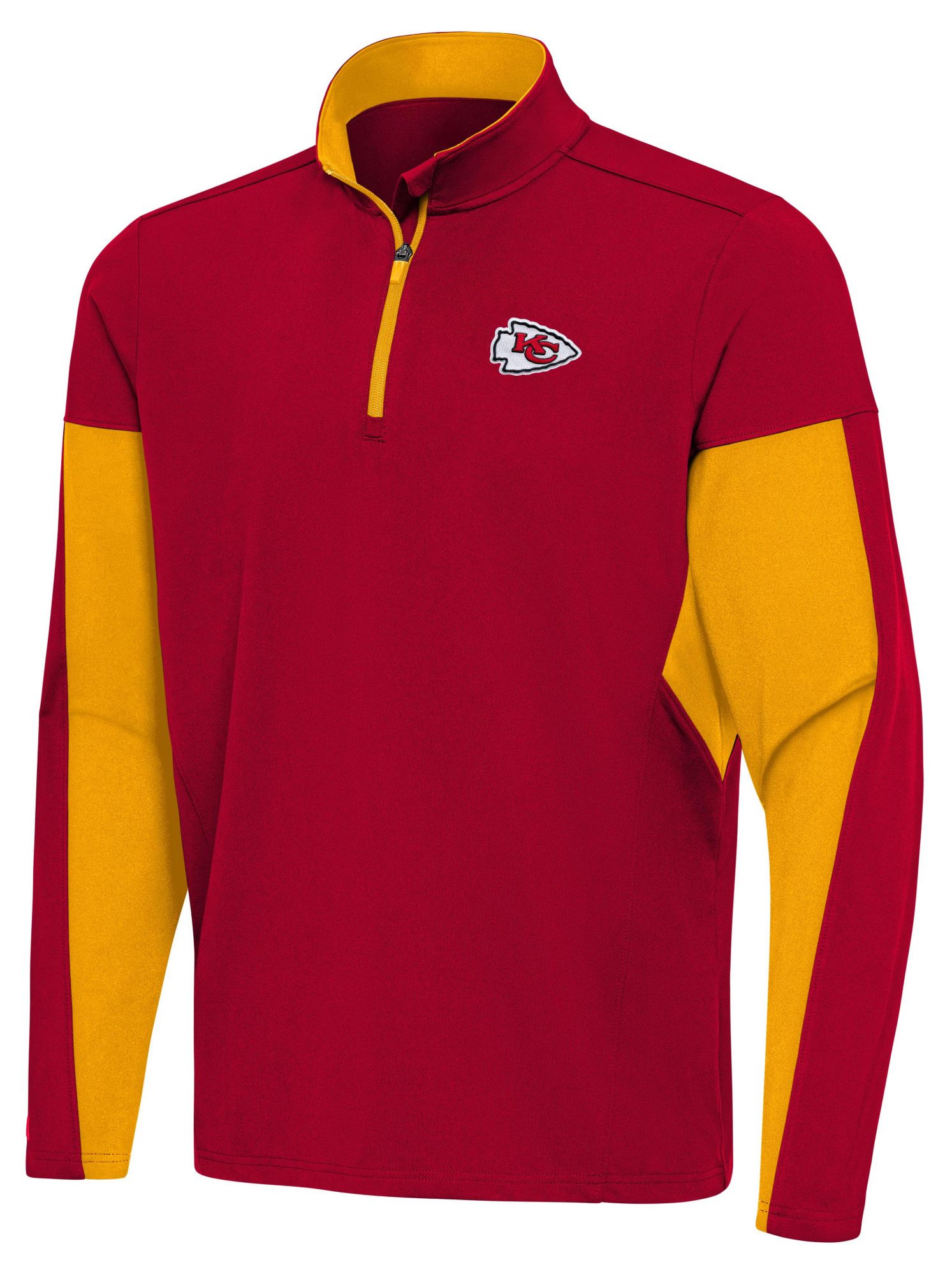 Antigua Men's Kansas City Chiefs Red Aspect 1/4 Zip Shirt product image