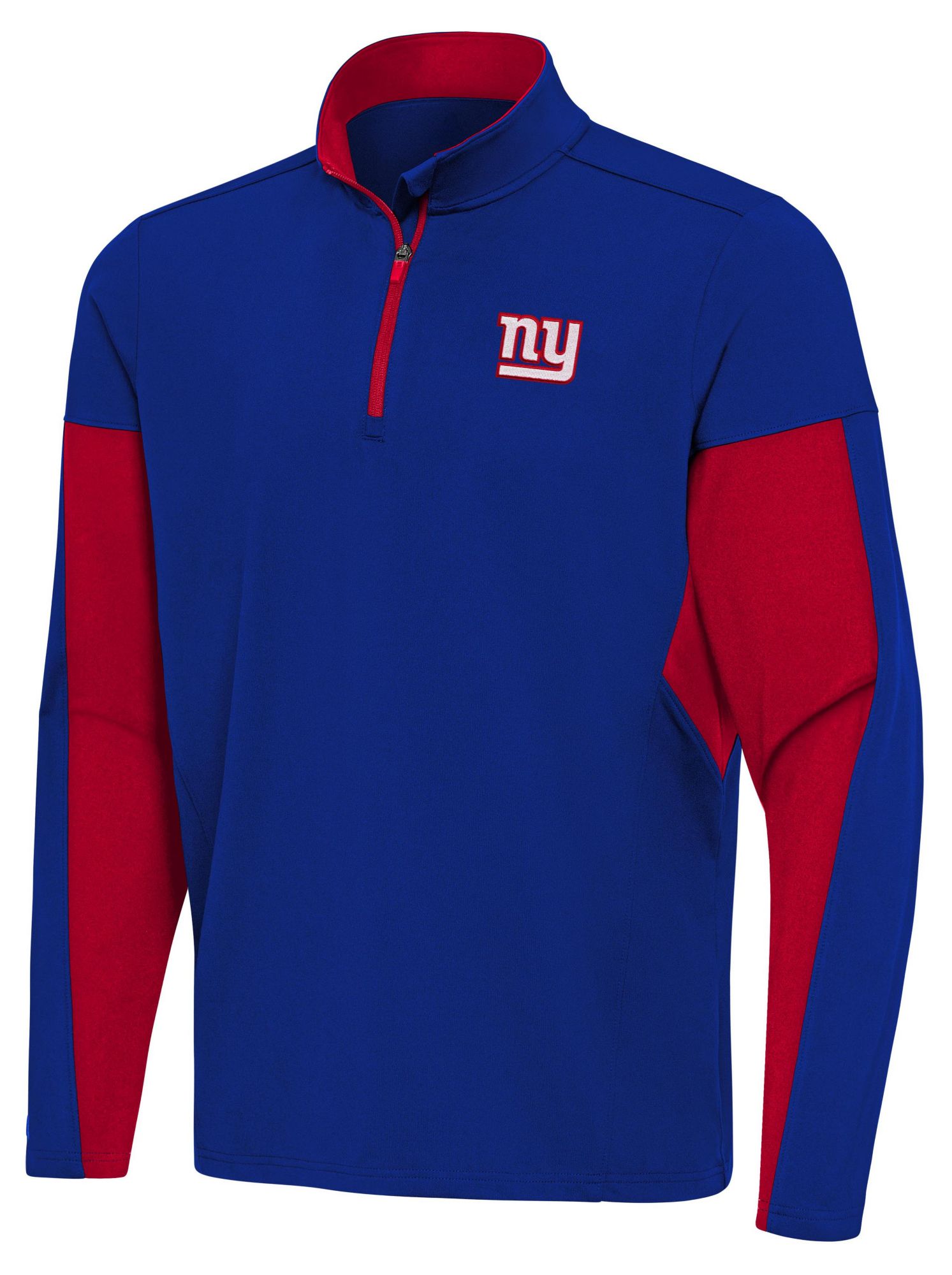 Antigua Men's New York Giants Royal Aspect 1/4 Zip Shirt product image