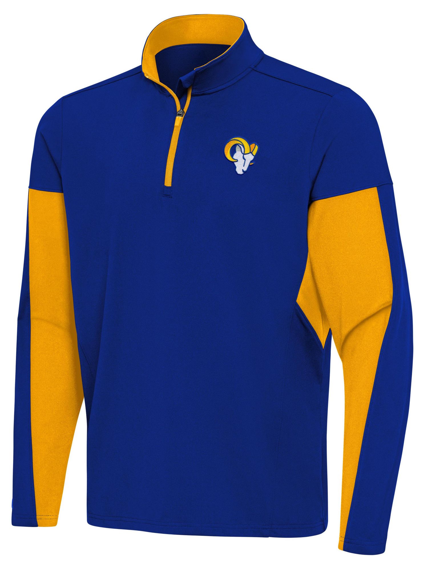 Antigua Men's Los Angeles Rams Royal Aspect 1/4 Zip Shirt product image