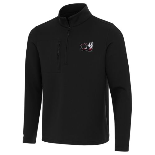Antigua Men's Georgia Swarm Navy Insider Quarter-Zip Pullover