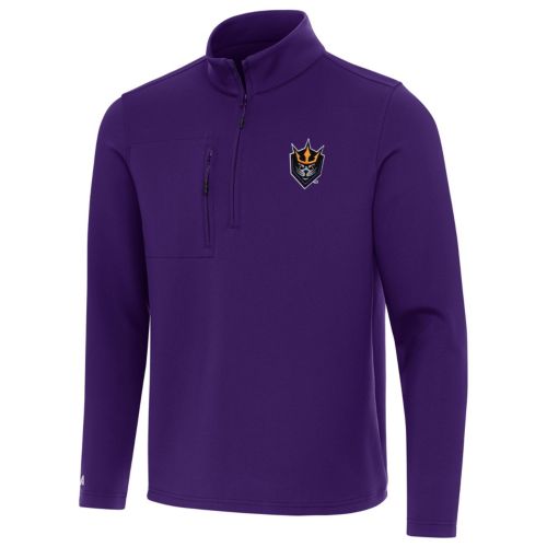 Antigua Men's Georgia Swarm Navy Insider Quarter-Zip Pullover