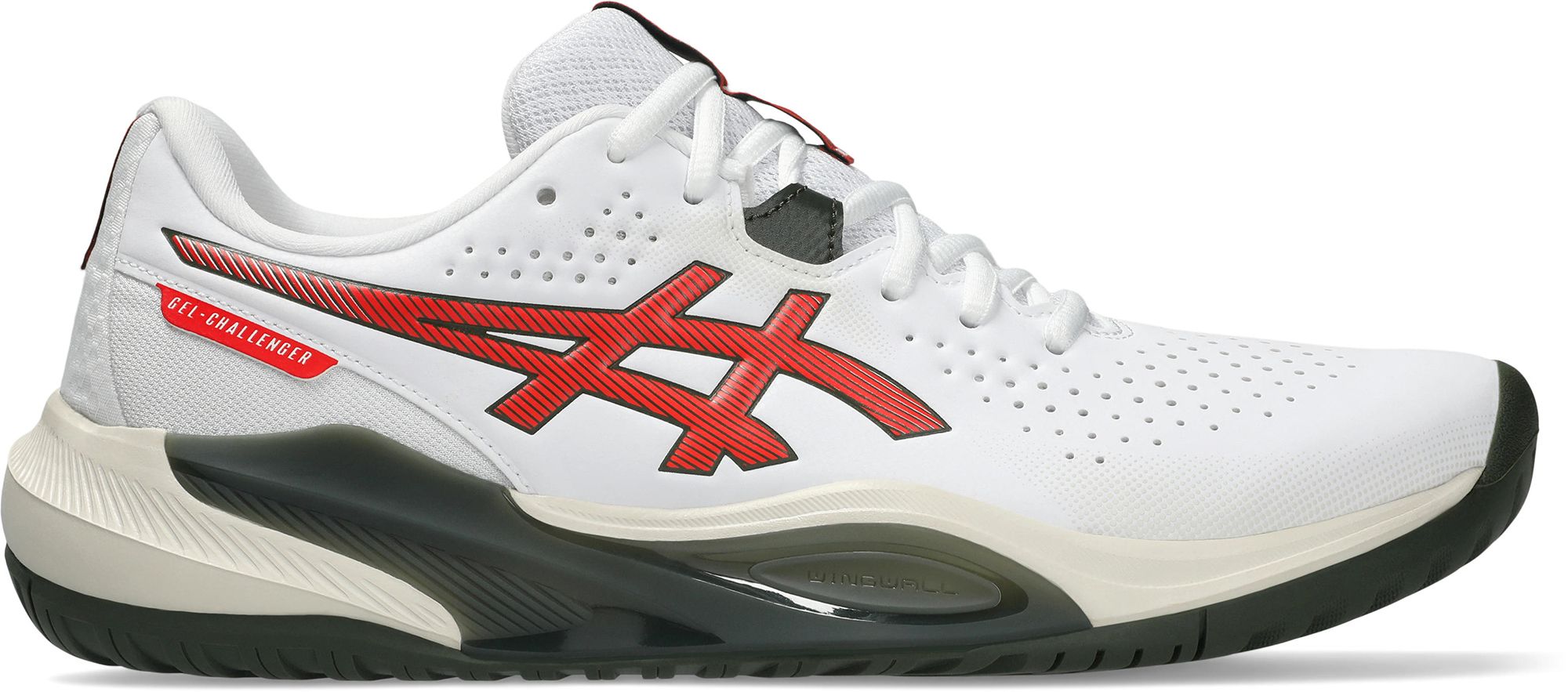 One&Only ホワイト/レッド キャンバス ASICS Men's GEL-CHALLENGER 15 Tennis Shoes | Dick's Sporting Goods