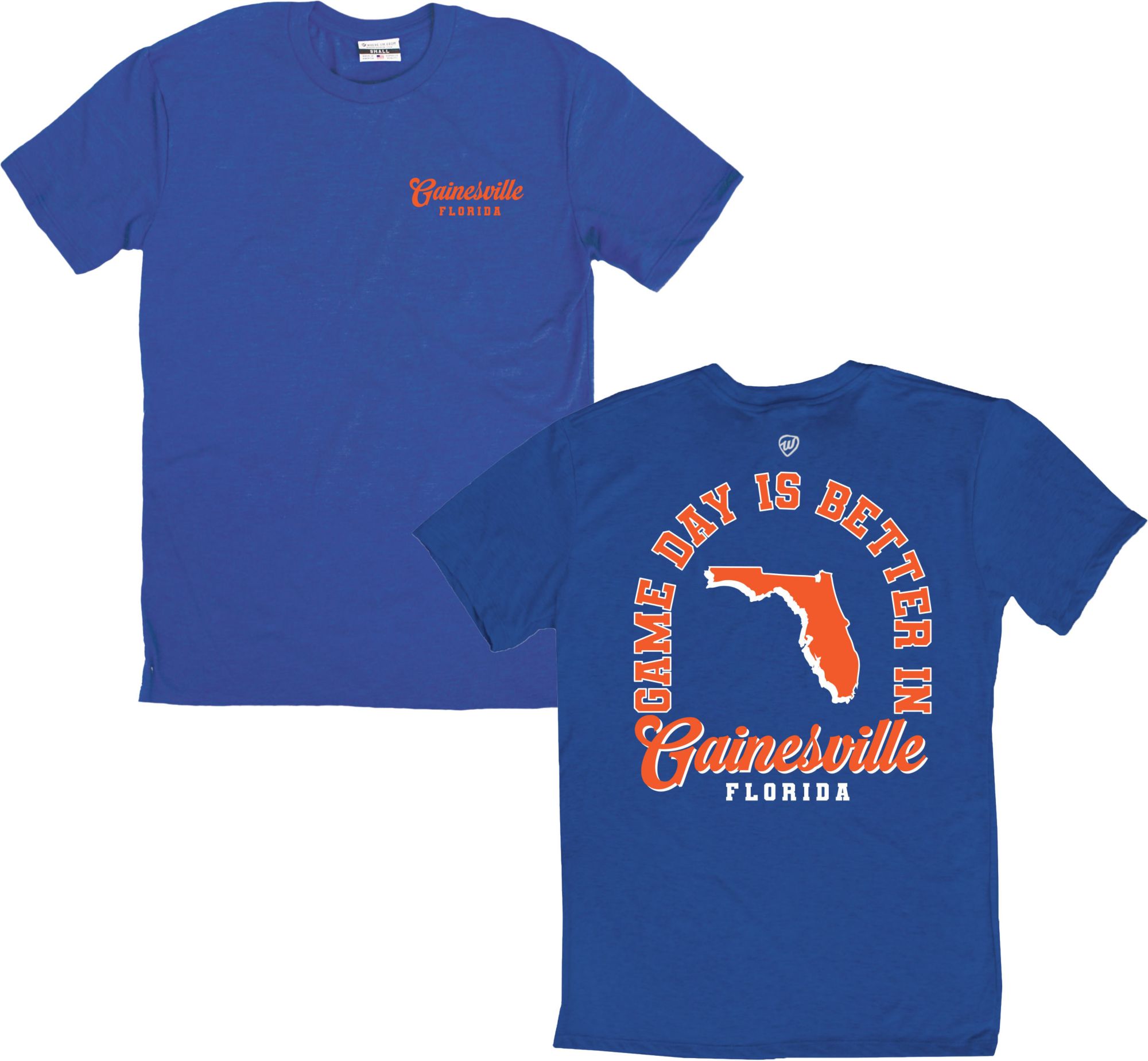 Where I'm From Men's Gainesville Blue Game Day 2Hit T-Shirt product image