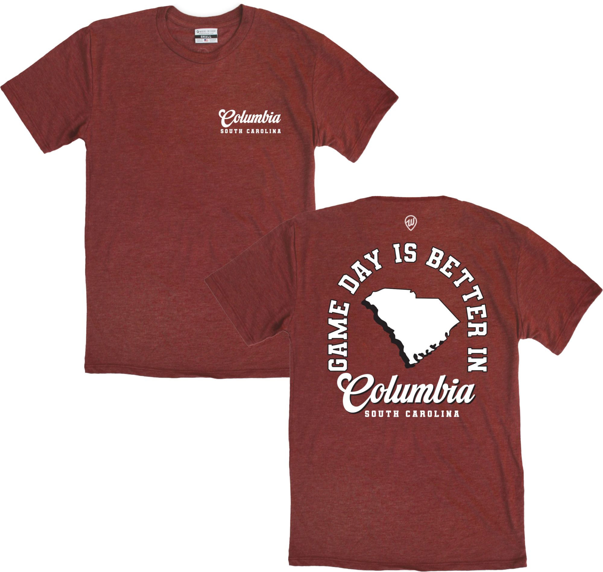 Where I'm From Men's Columbia Maroon Game Day 2Hit T-Shirt product image
