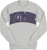 Where I'm From Adult Baltimore White Holiday Script Crewneck Sweatshirt ...