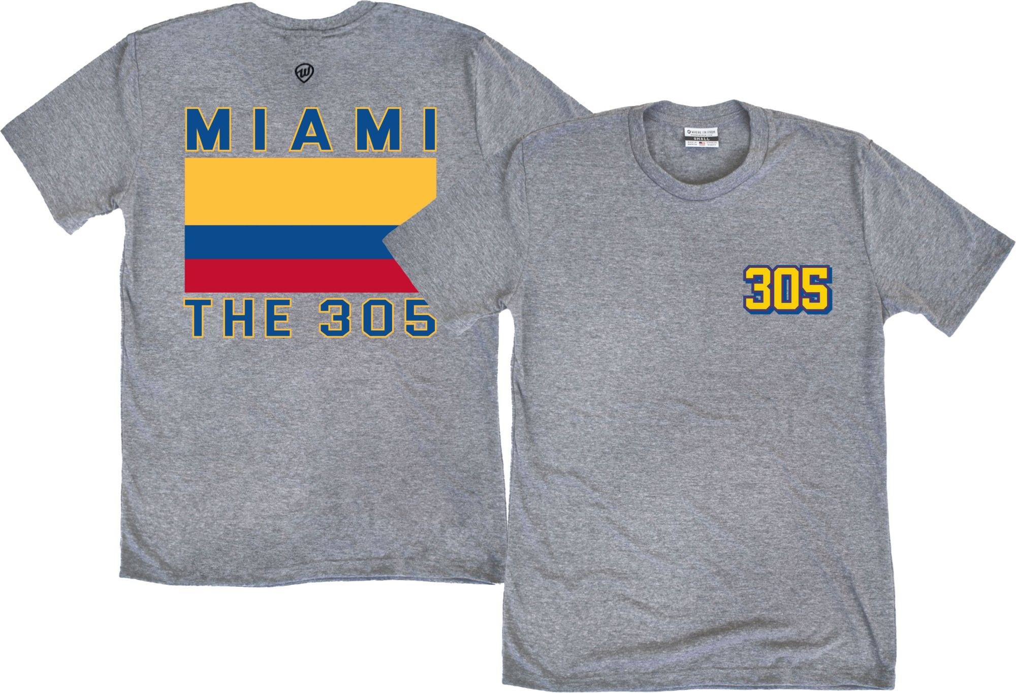 Where I'm From Adult Colombia Gray T-Shirt product image