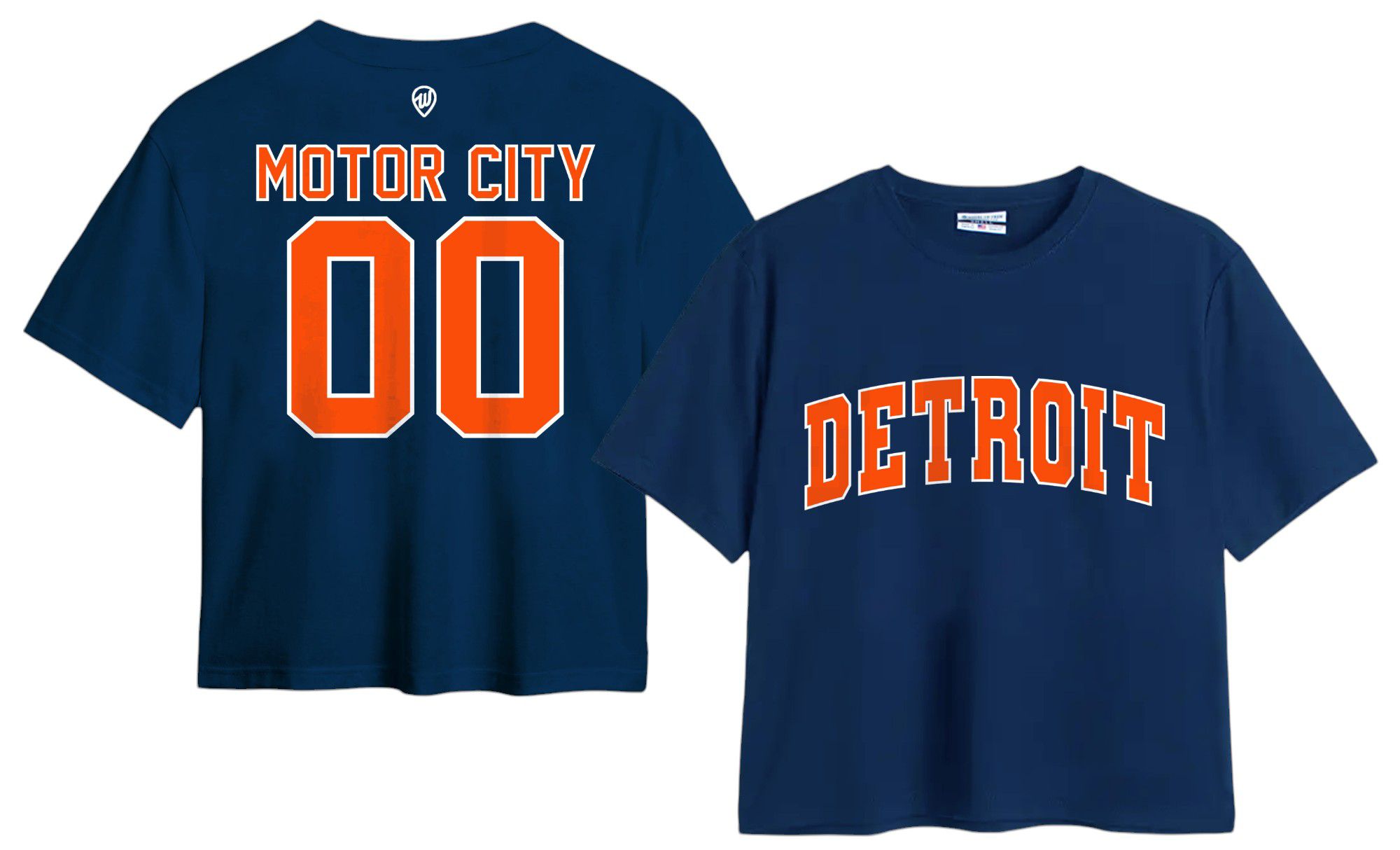 Where I'm From Women's Detroit Navy 2Sided Easy T-Shirt product image