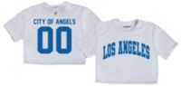 Where I'm From Adult Los Angeles White 2Sided Cropped T-Shirt