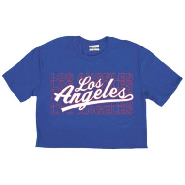 sorry, Where I'm From Adult Los Angeles Blue Repeat Cropped T-Shirt is currently out of stock