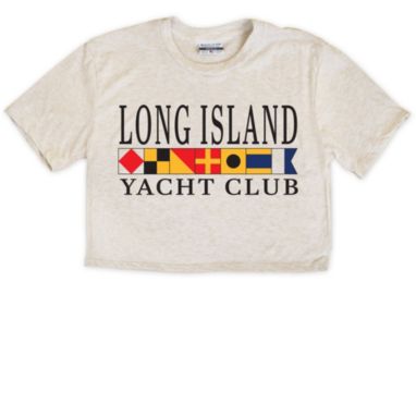 sorry, Where I'm From Women's Long Island Cream Yacht Club Cropped T-Shirt is currently out of stock