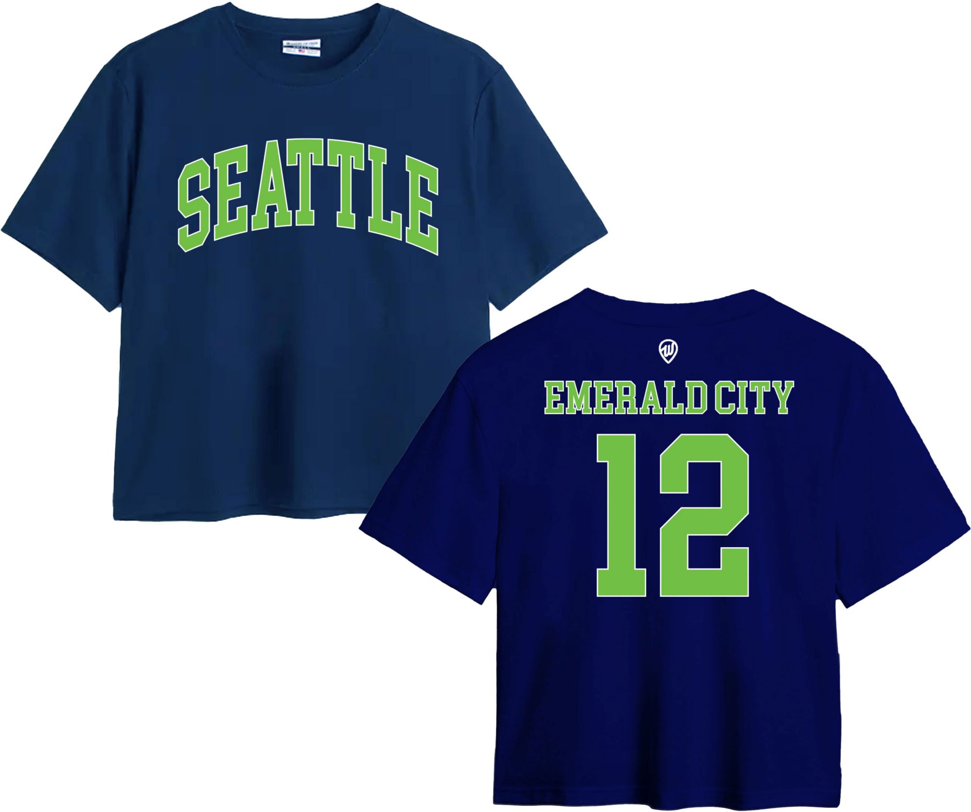 Where I'm From Women's Seattle Navy 2-Hit Easy Short Sleeve T-Shirt product image