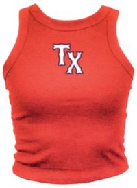 Where I'm From Adult Texas Red City Code Cropped Tank Top