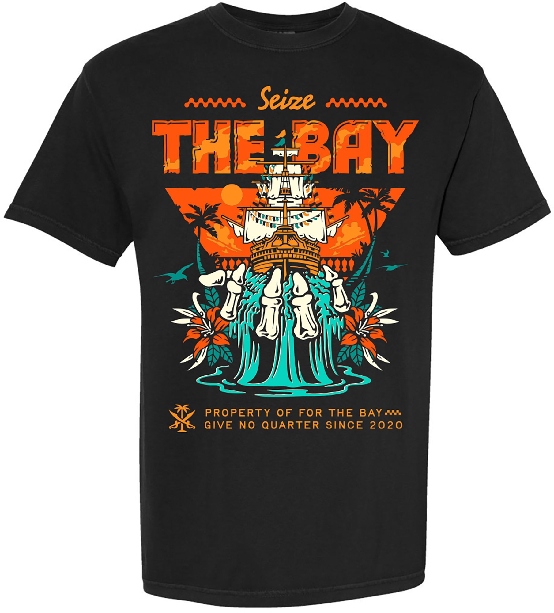 For the Bay Clothing Co. Adult Black Seize the Bay T-Shirt product image