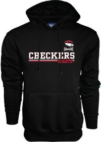 Blue 84 Adult Charlotte Checkers Black Wordmark Logo Pullover