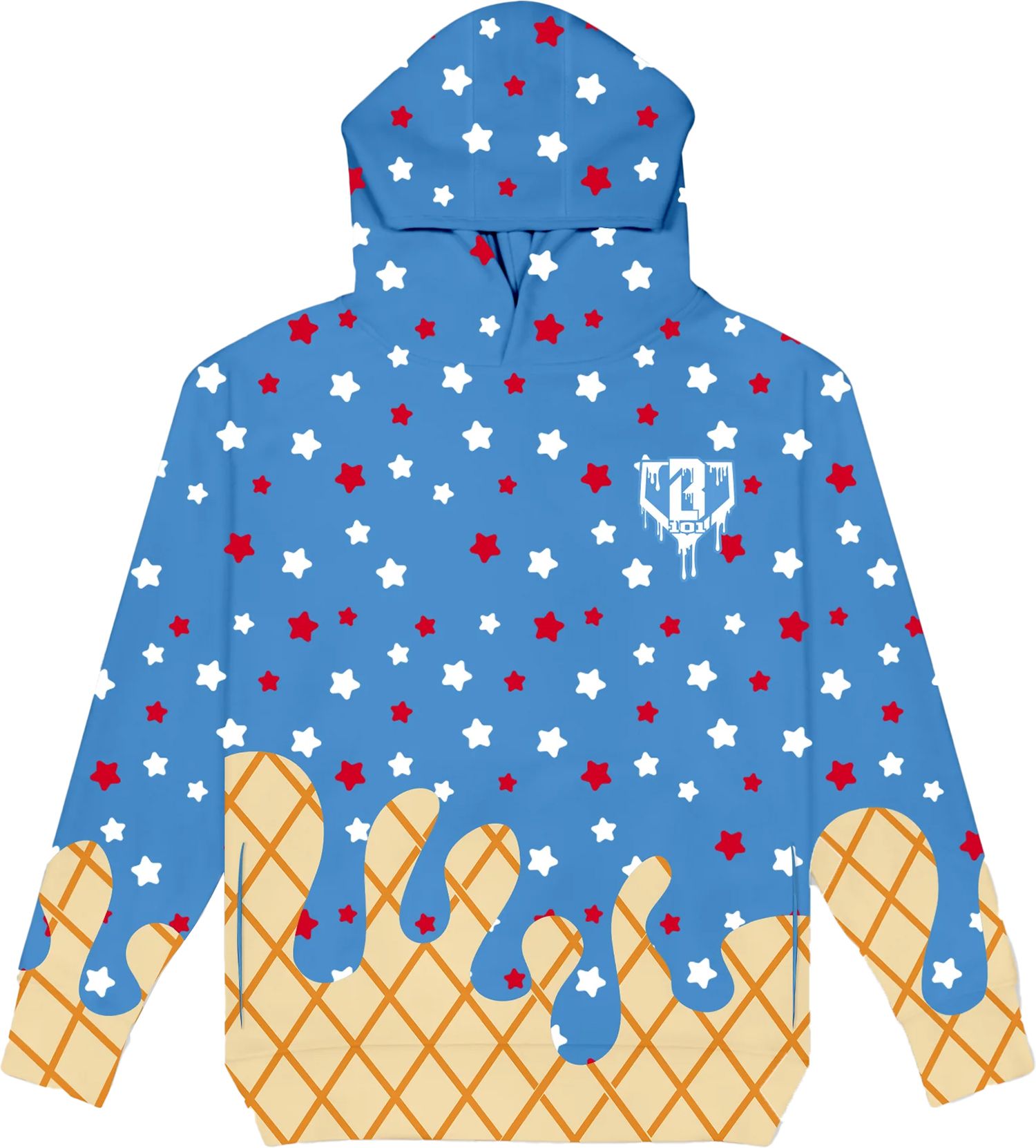 Baseball Lifestyle 101 Boys' Ice Cream Hoodie product image