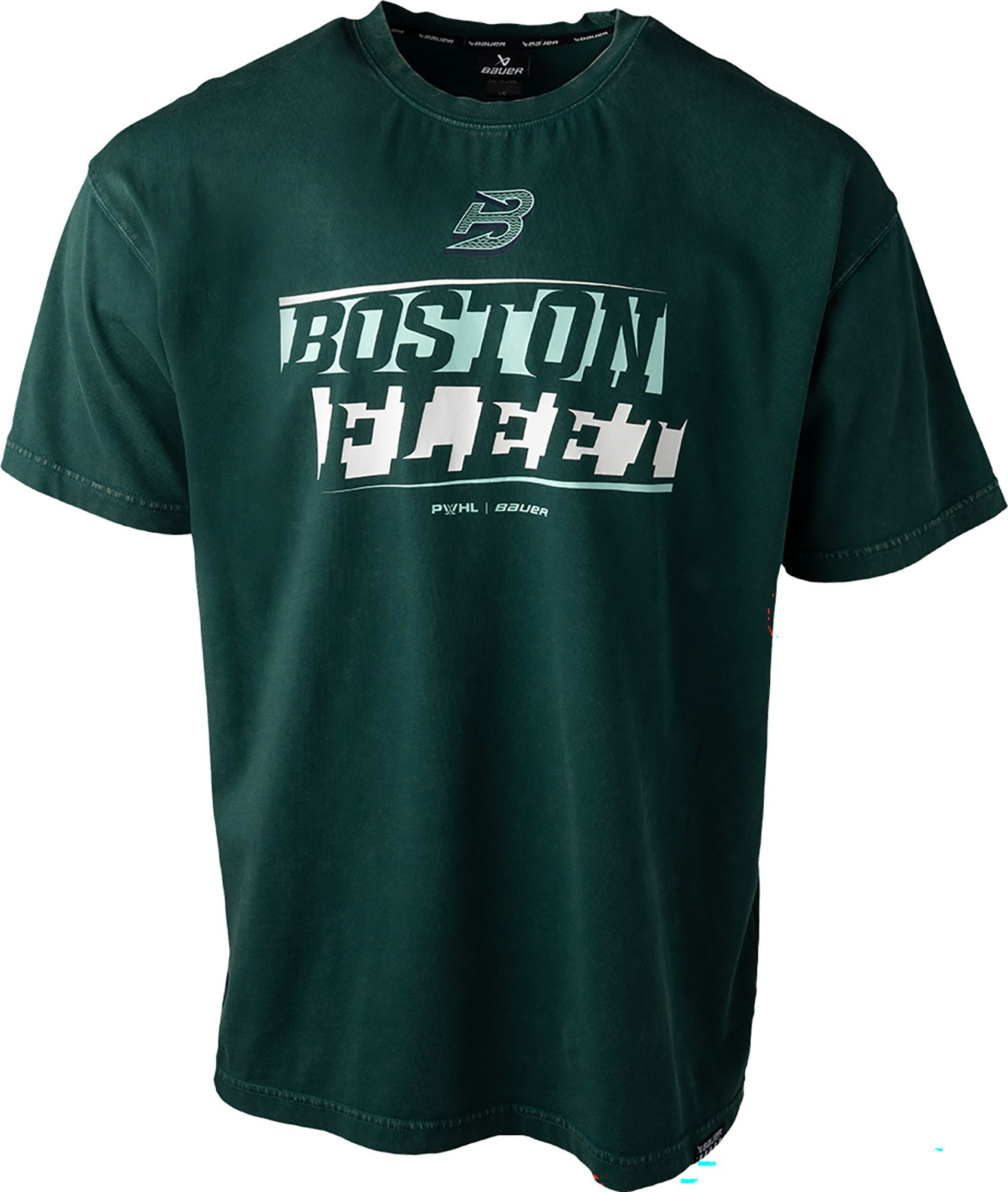 Bauer Men's Boston Fleet Green Boxy T-Shirt product image