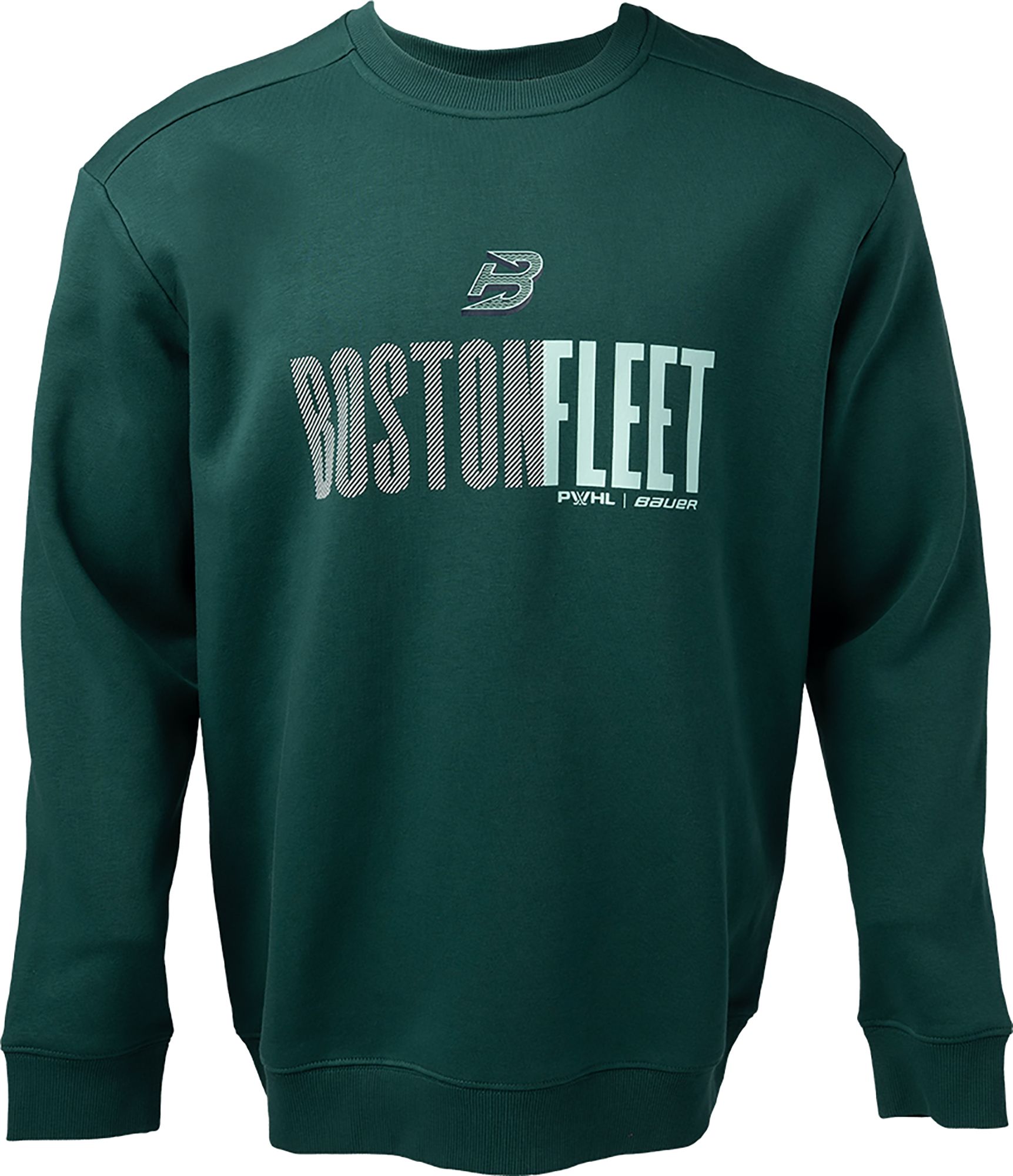 Bauer Men's Boston Fleet Green Crewneck Sweatshirt product image
