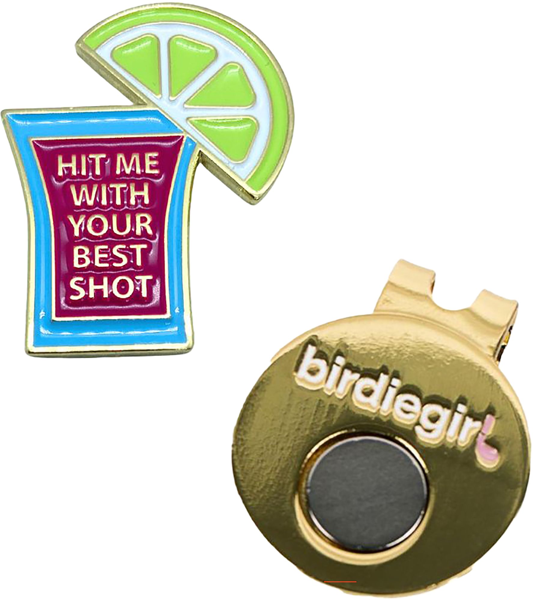 birdiegirl Hit Me With Your Best Shot Ball Marker & Hat Clip product image