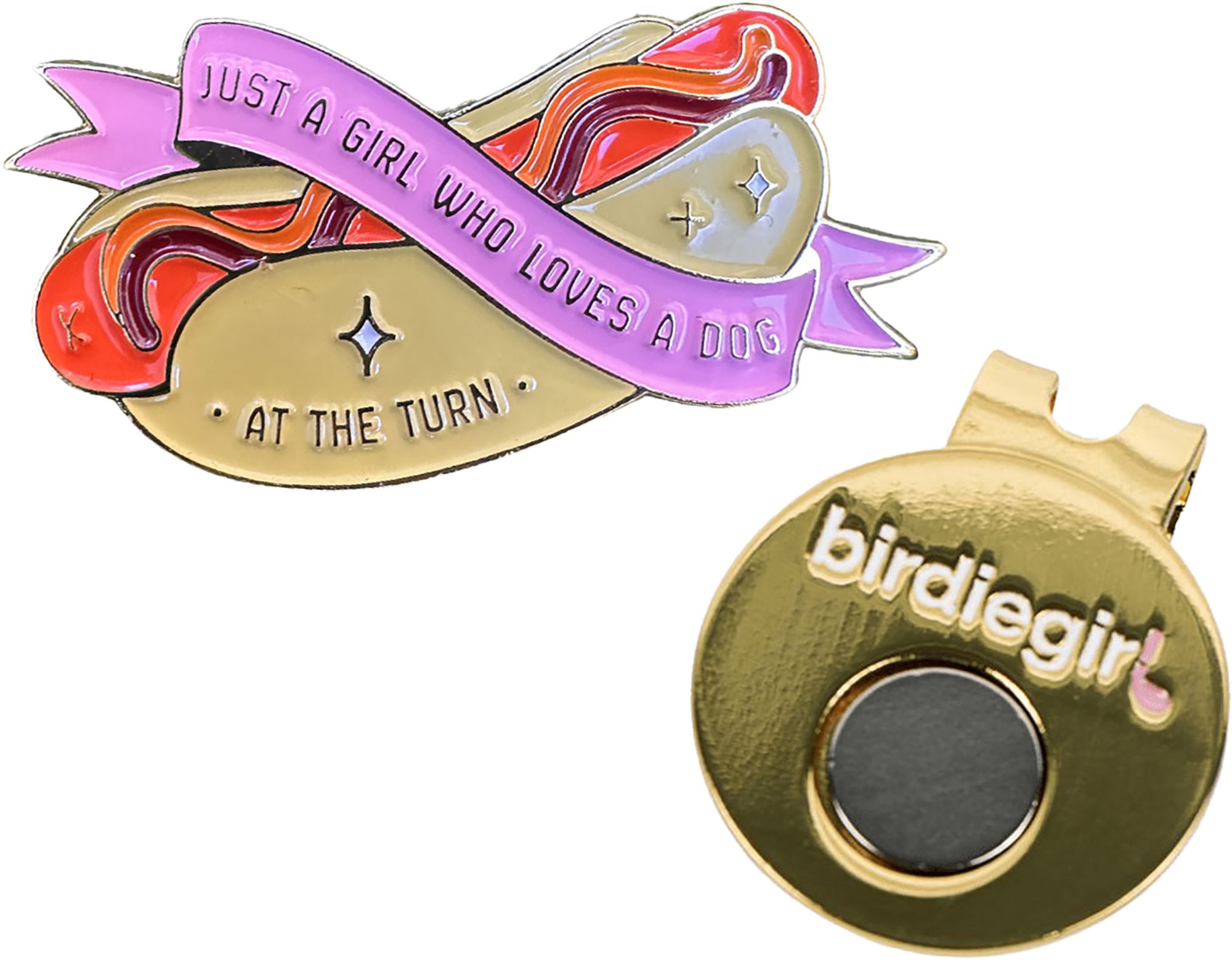birdiegirl Hot Dog Girl Ball Marker & Hat Clip product image